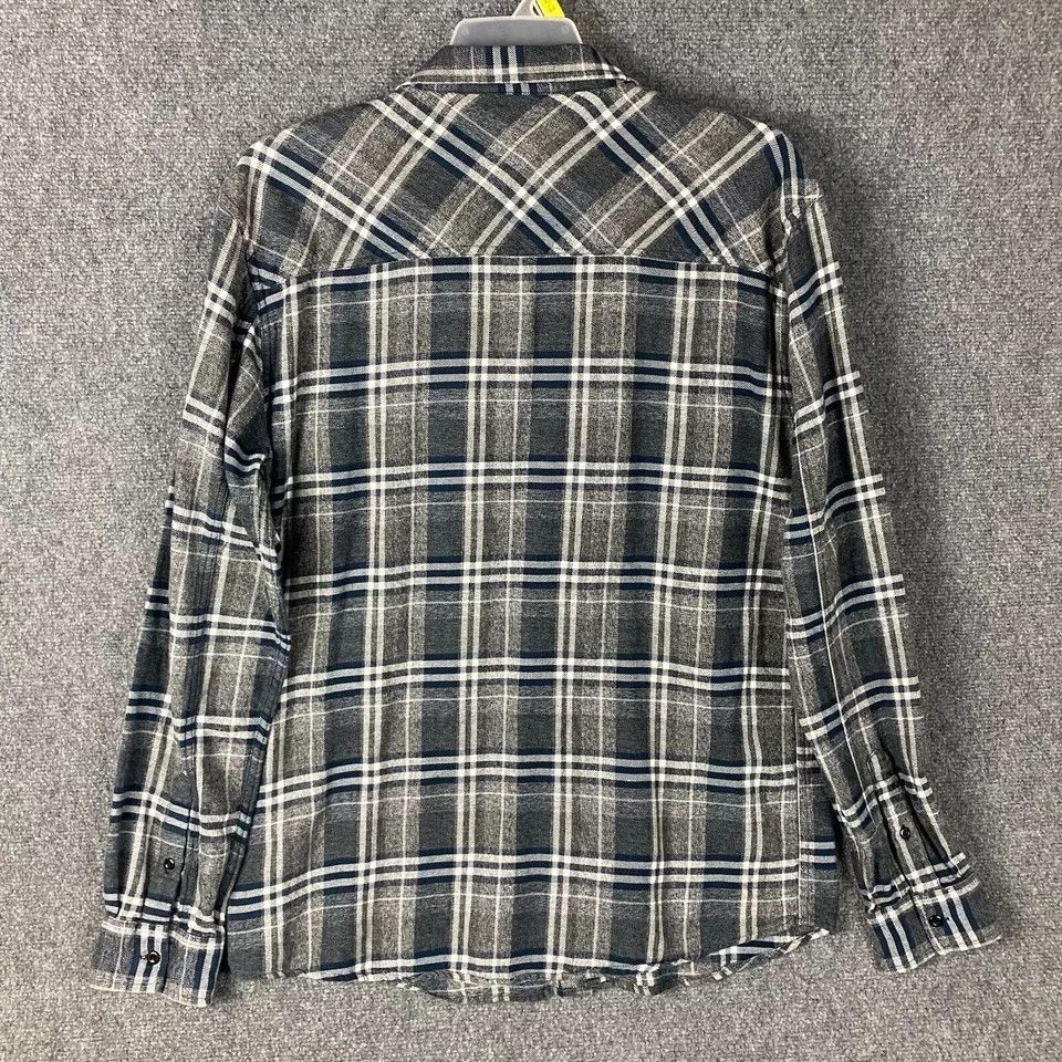 Other Active Flannel Men's Shirt Gray Plaid Adults 100% Cotton XL Size US XL / EU 56 / 4 - 7 Thumbnail