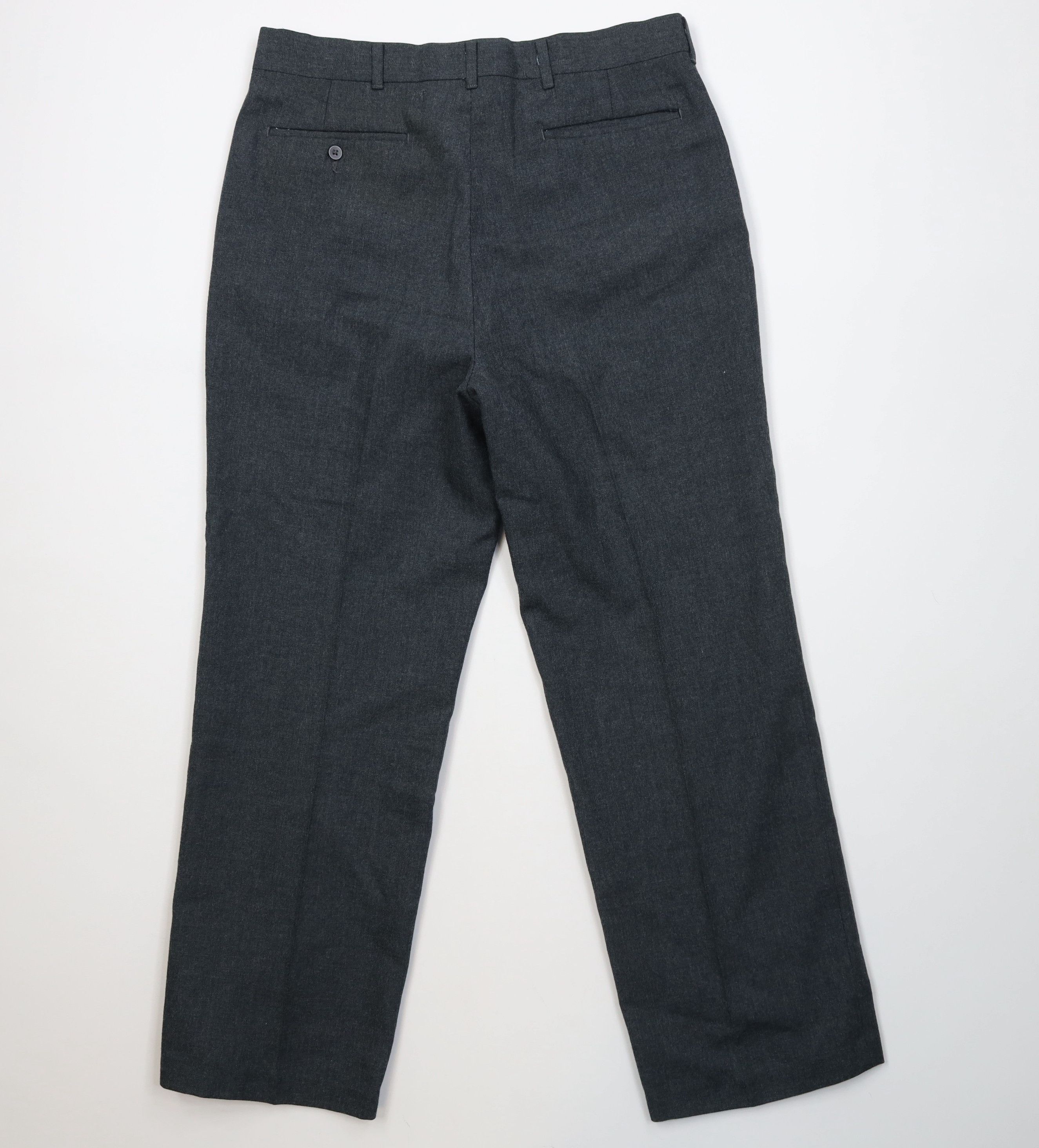 Vintage Vintage 70s Streetwear Gabardine Blend Knit Chino Pants Gray Size US 32 / EU 48 - 10 Thumbnail