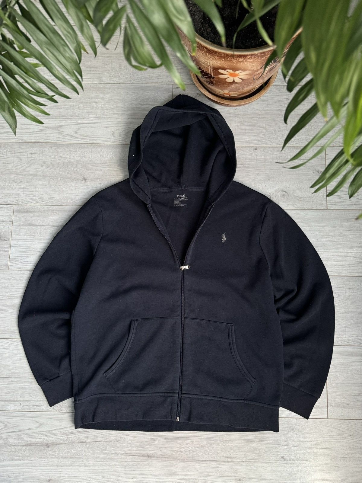 Polo Ralph Lauren Polo Ralph Lauren Navy Zip Hoodie Size US XL / EU 56 / 4 - 1 Thumbnail