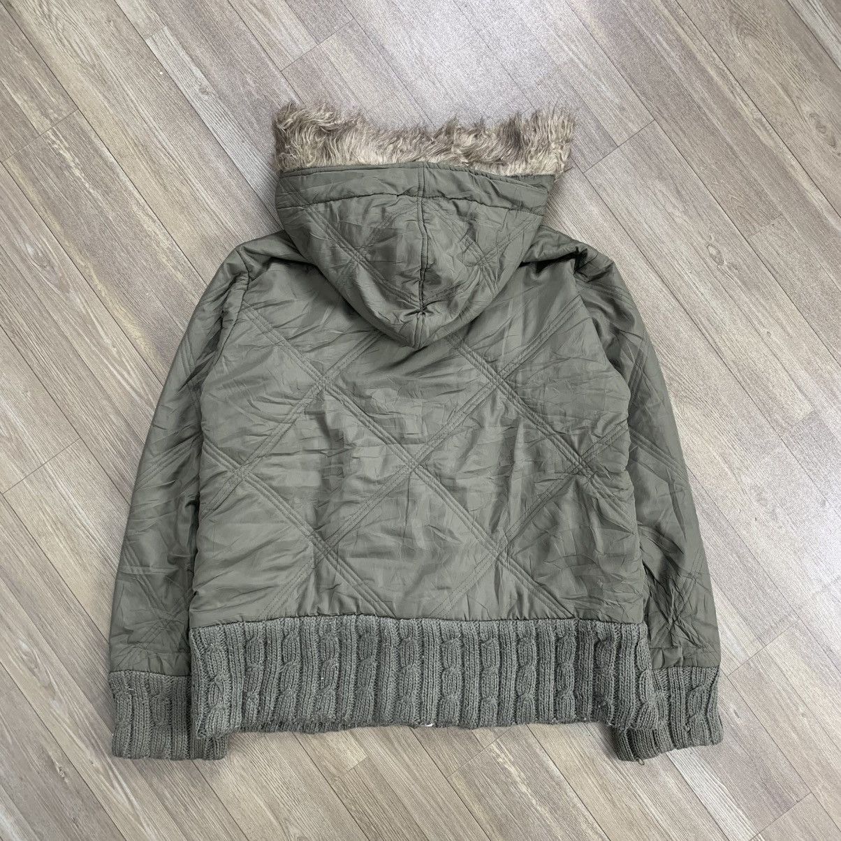If Six Was Nine 2000’s JKG Puffer Fur Army Green LGB GOA Style Jacket Size US L / EU 52-54 / 3 - 15 Thumbnail