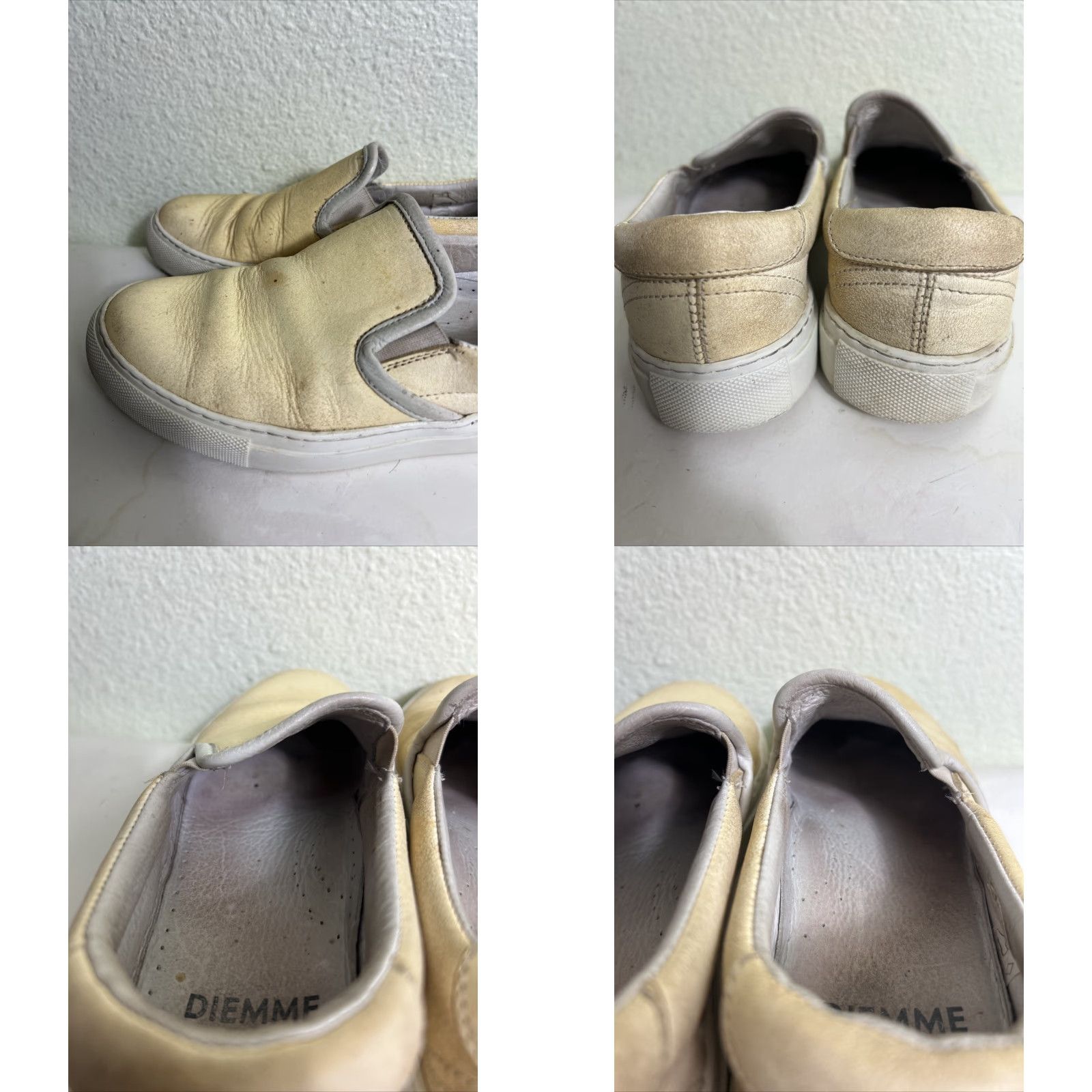 Diemme Diemme Footwear Womens Slip On Sneaker Garda Leather Taupe Beige Size 39 US 8 Womens Sneaker Casual Shoes Size US 8 / IT 38 - 9 Thumbnail