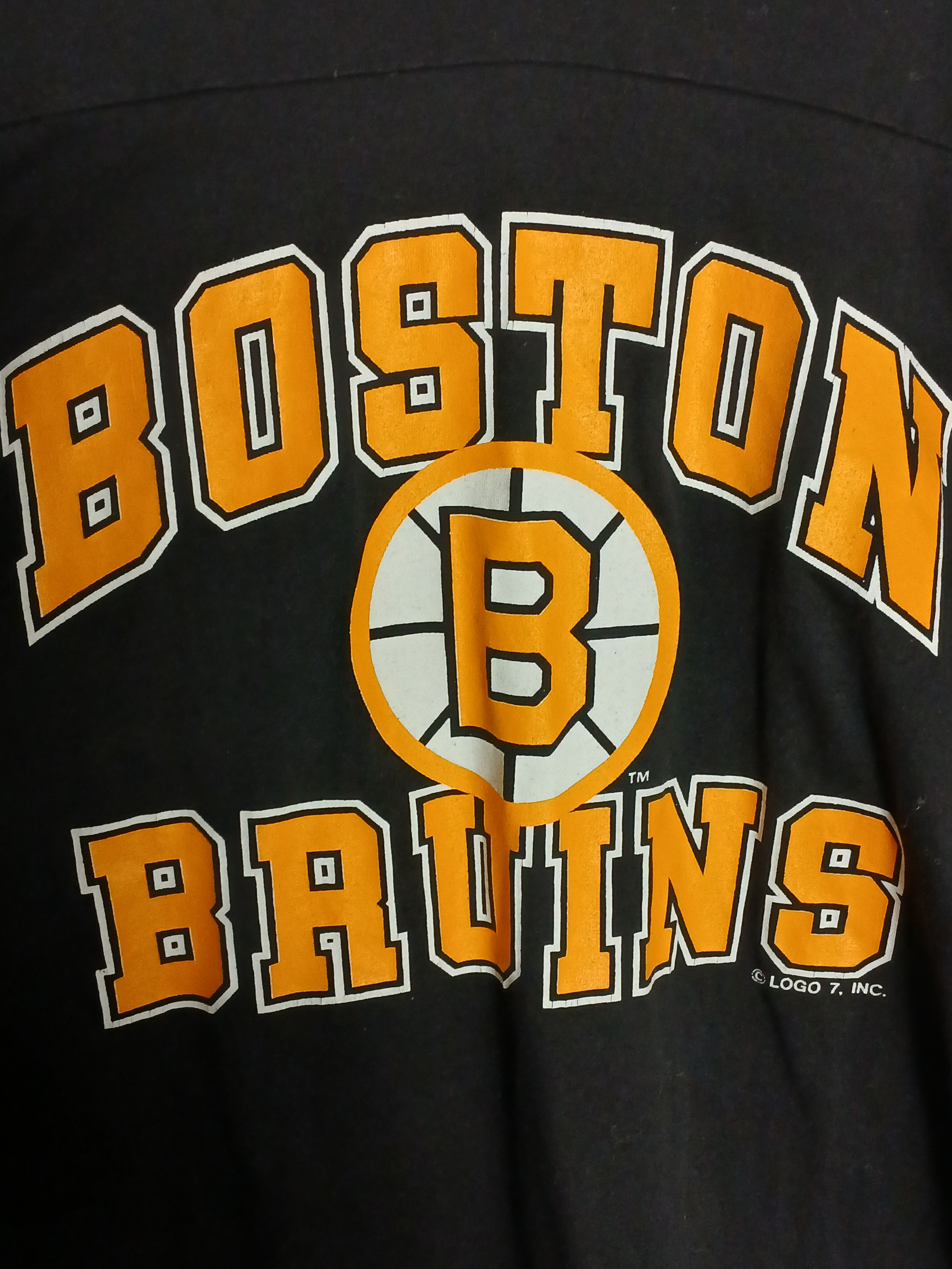 Logo 7 × NHL × Vintage Vintage Logo 7 NHL Boston Bruins Hockey T-Shirt Size US L / EU 52-54 / 3 - 3 Thumbnail