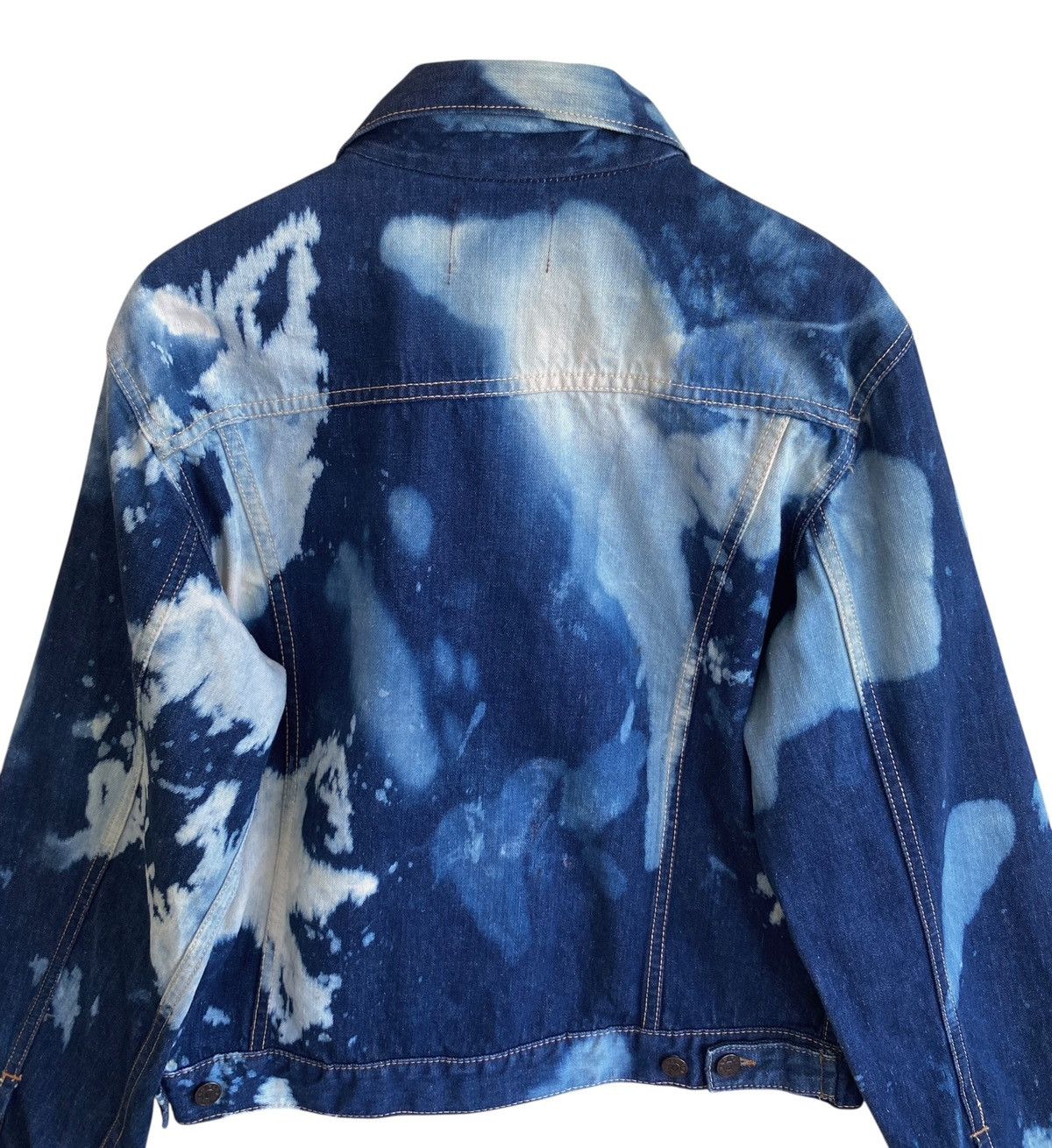 Farah Vintage Brand Farah Bleach Trucker Denim Jacket 1970s Size US M / EU 48-50 / 2 - 8 Thumbnail