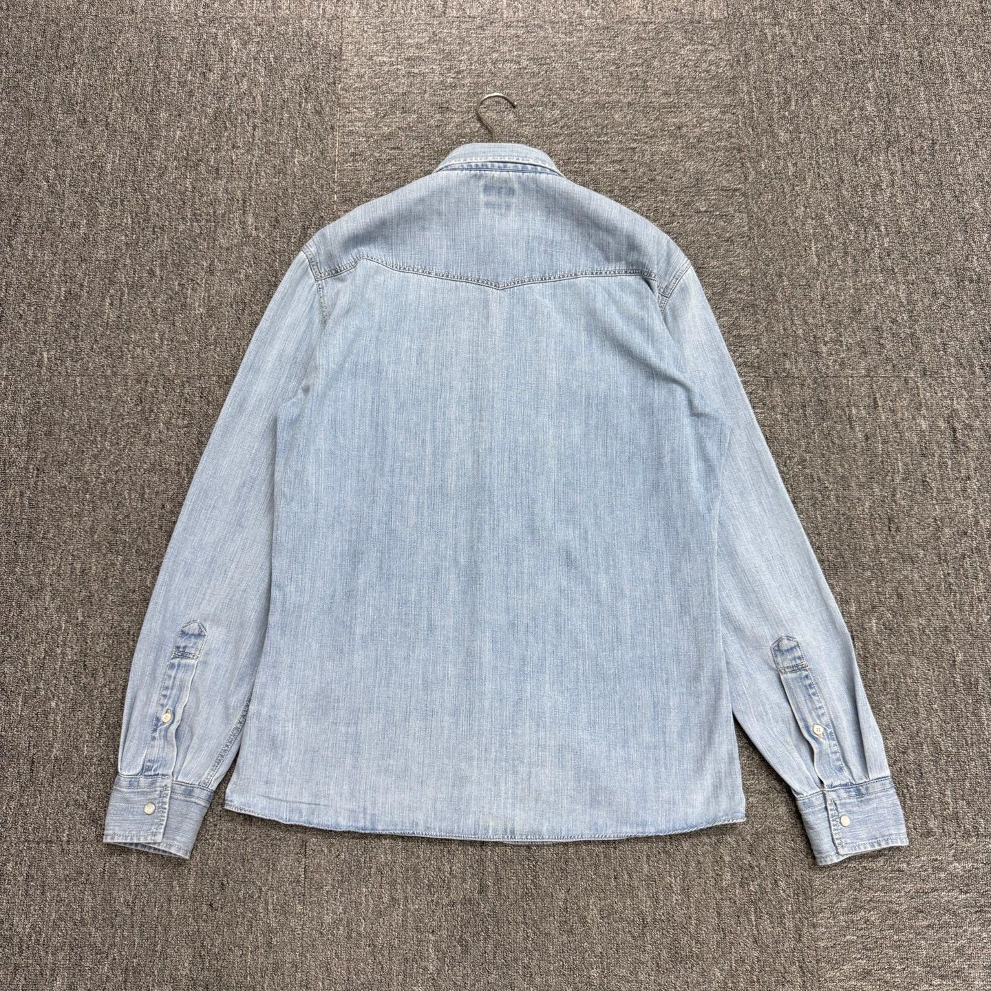 Brunello Cucinelli BRUNELLO CUCINELLI Washed Distressed Denim Jacket M Size US M / EU 48-50 / 2 - 5 Thumbnail