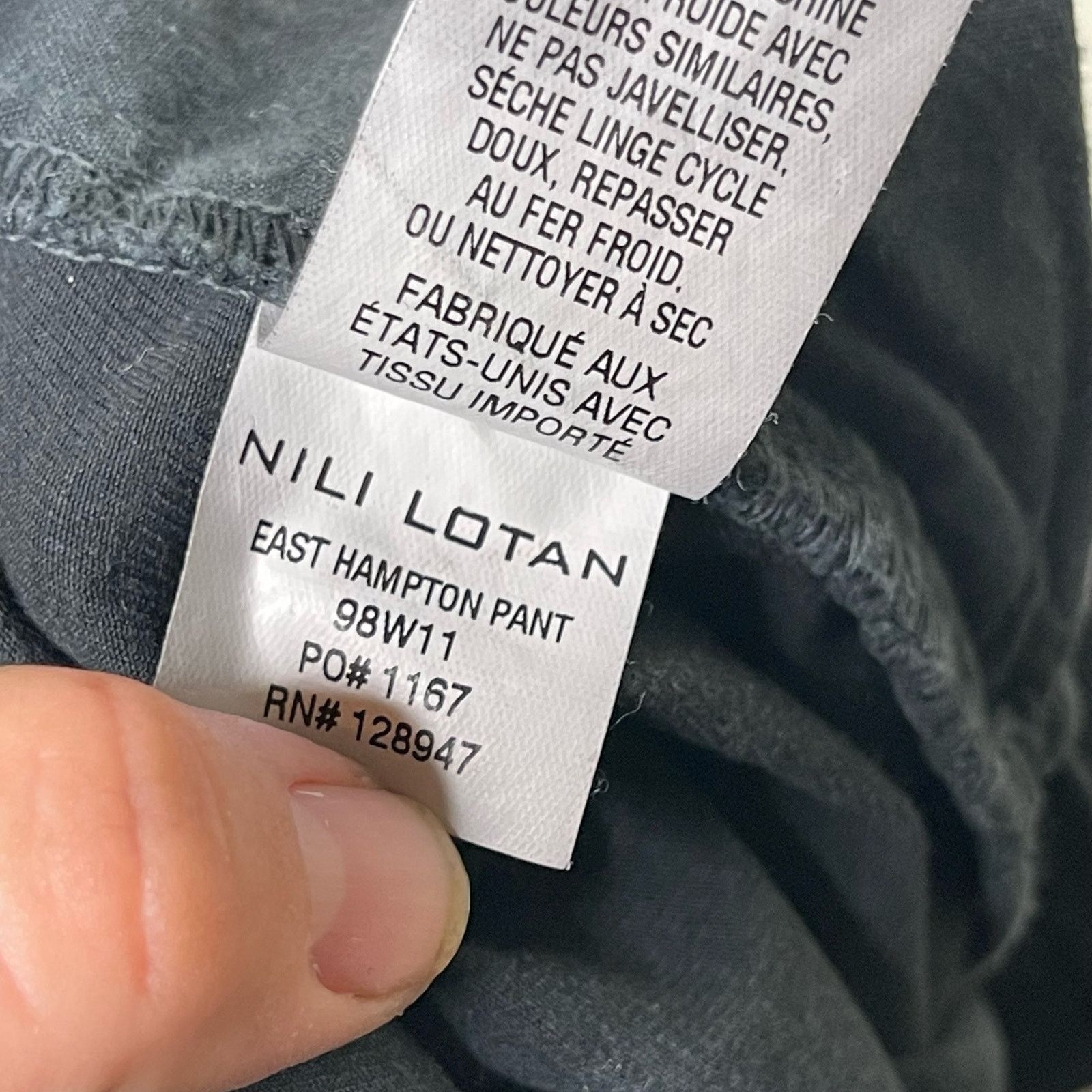 Nili Lotan Nili Lotan EAST HAMPTON PANT in Carbon Grey sz 4 Size 27" / US 4 / IT 40 - 5 Thumbnail