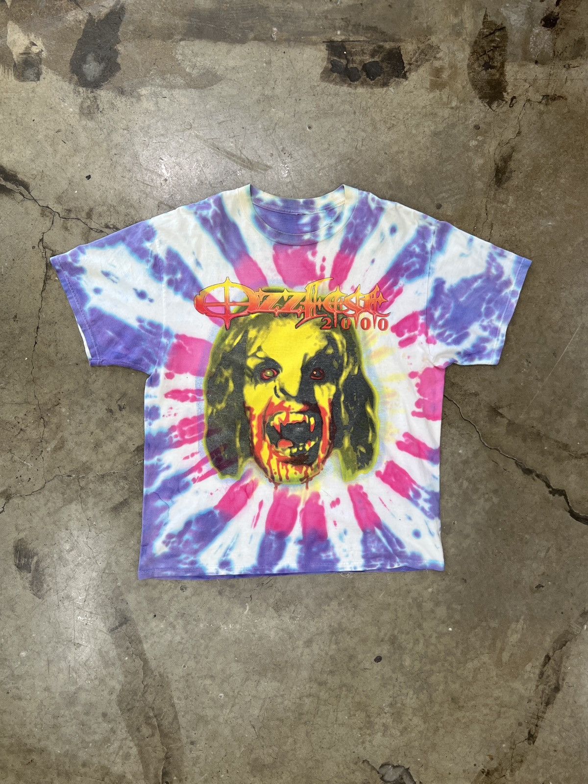 Band Tees Vintage 2000 Ozzfest Ozzy Osbourne Pantera Tie Dye Tee XL Size US XL / EU 56 / 4 - 3 Thumbnail
