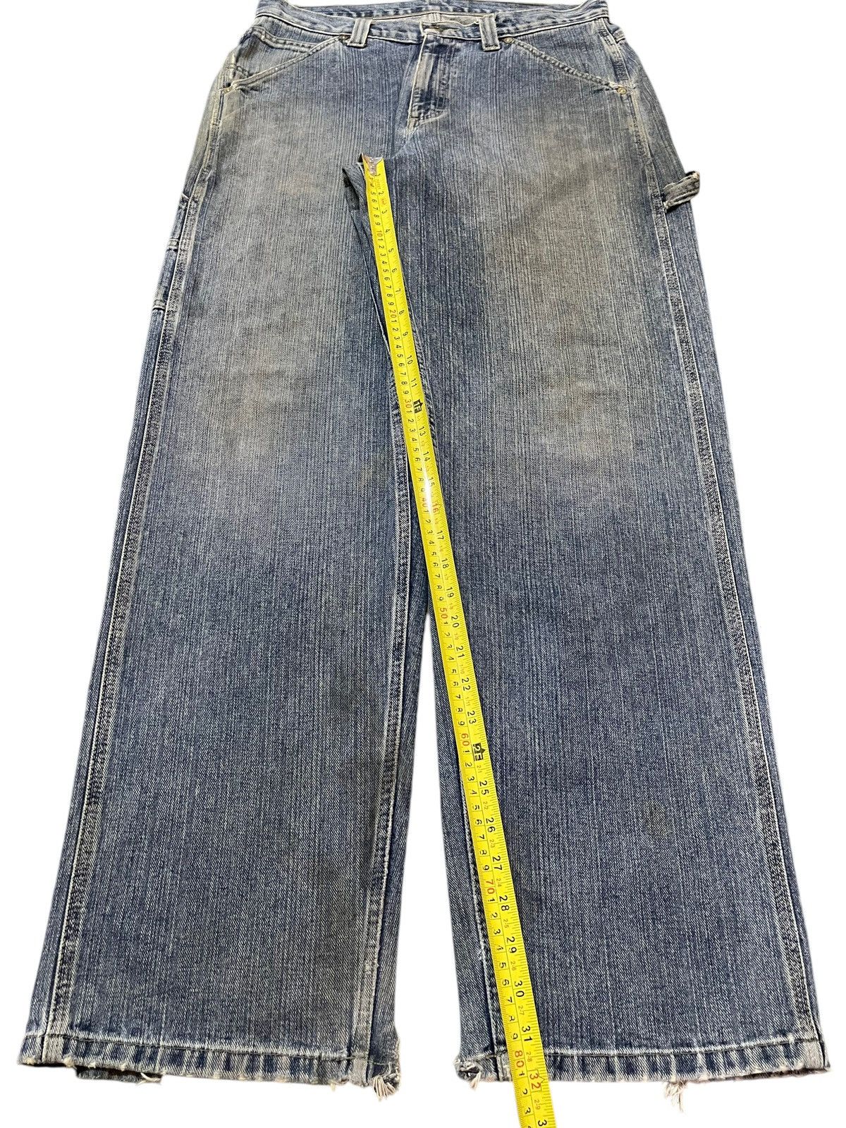 Lee Vintage 90s Lee Dungarees Faded Wash Carpenter Baggy Jeans Size US 32 / EU 48 - 15 Thumbnail