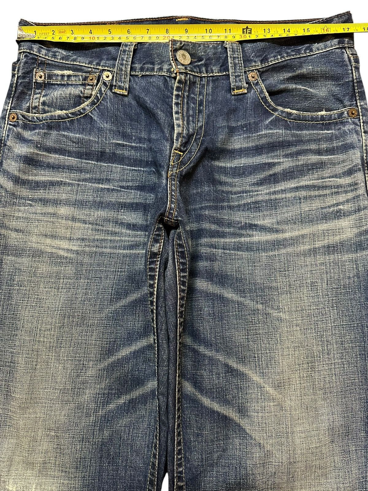 Levi's Vintage 90 Levis 503 Blue Faded Wash Distress Baggy Jeans Size US 34 / EU 50 - 12 Thumbnail