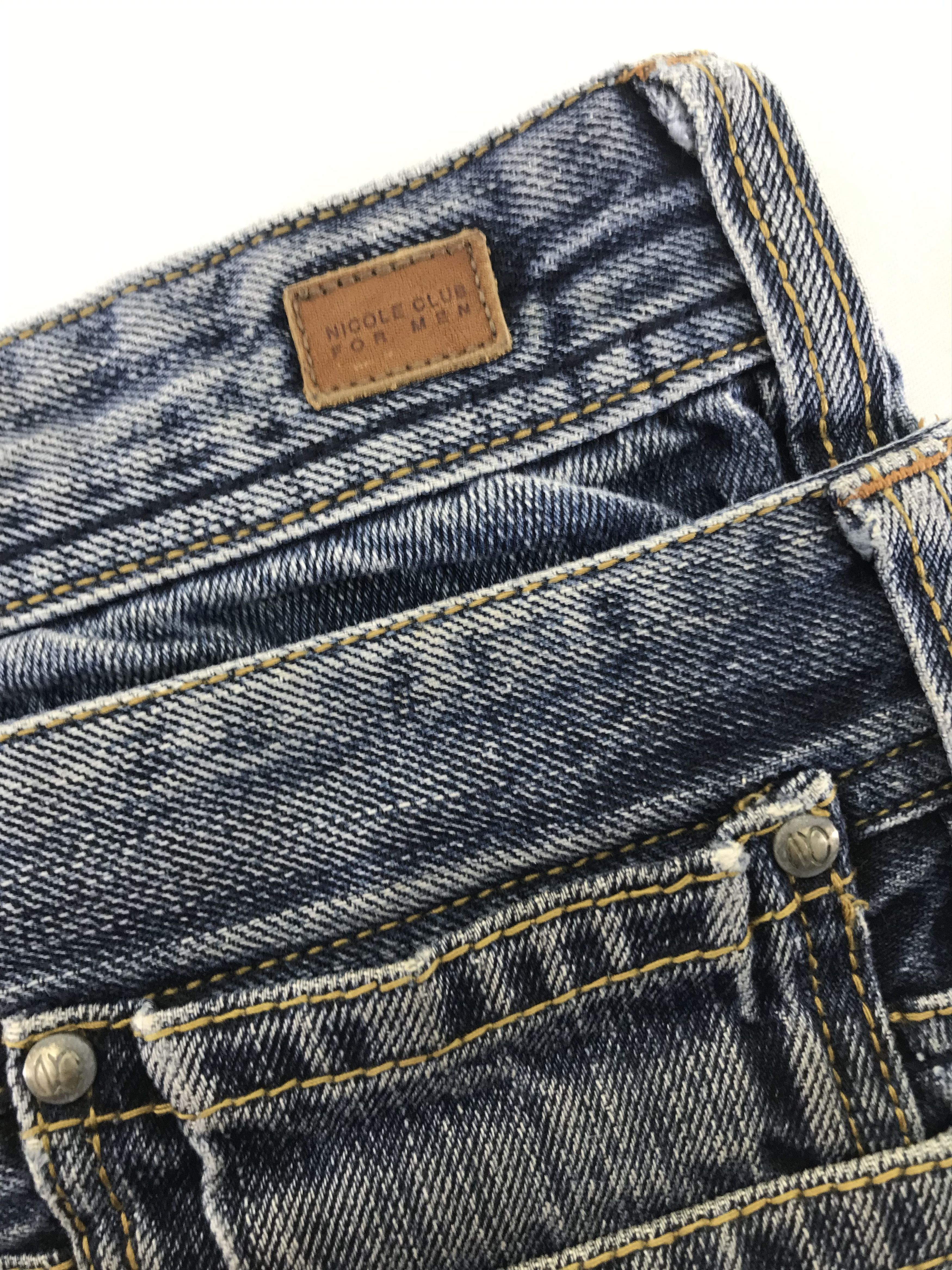 Nicole Club Nicole Club Double Waist Blue Washed Flare Jeans Size US 31 - 12 Thumbnail