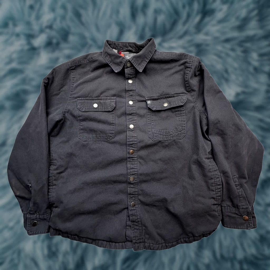 Vintage The American Outdoorsman Canvas Shirt Men Medium Plaid Fleece Lined Button Up Black Long Sleeve Size US M / EU 48-50 / 2 - 1 Thumbnail