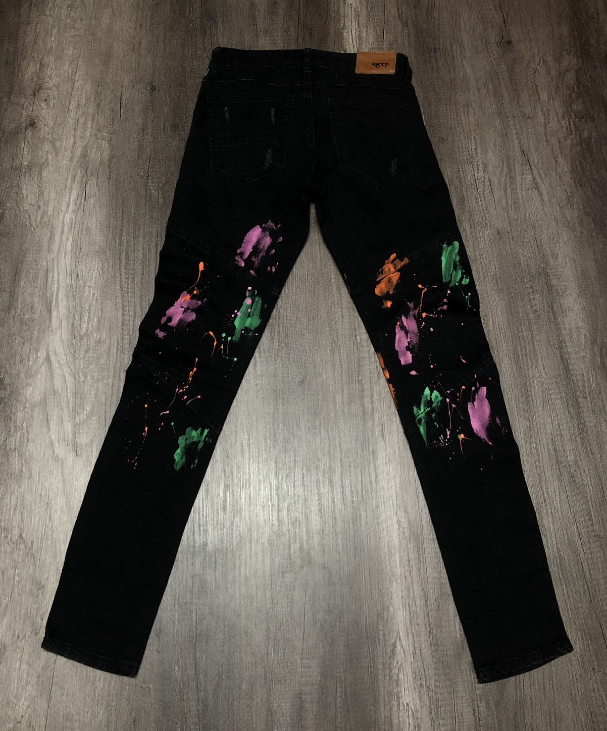 Designer Denim Distillation by Kleep Black Tye Dye Size US 29 - 16 Thumbnail