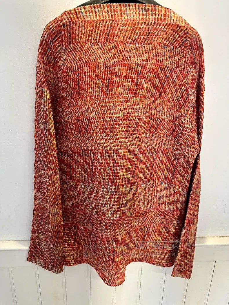 Issey Miyake Issey Miyake V-neck color-block top Size M / US 6-8 / IT 42-44 - 2 Thumbnail