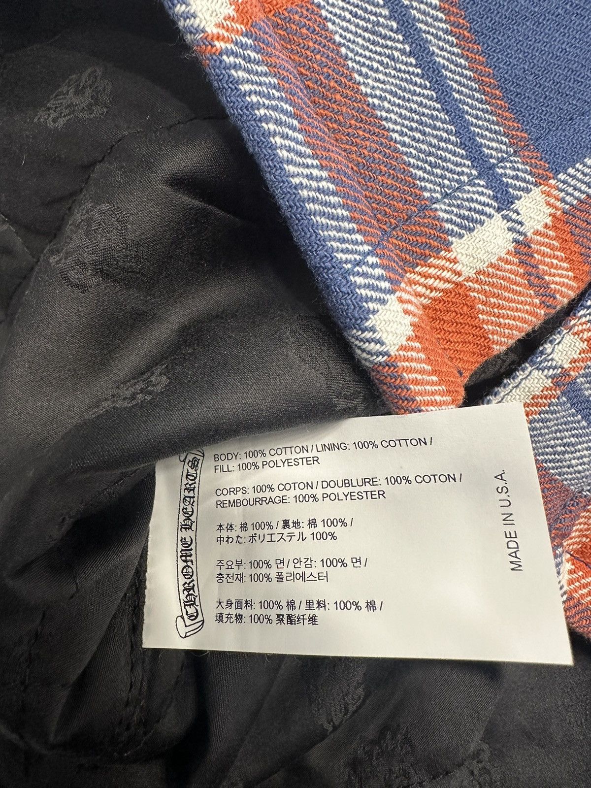 Chrome Hearts 🔥Chrome Hearts Flannel Work Shirt🔥 Size US XL / EU 56 / 4 - 10 Thumbnail