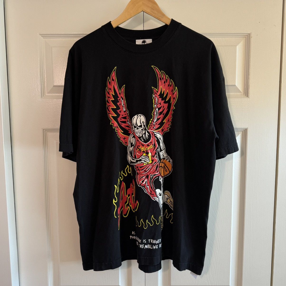 Warren Lotas Atlanta Hawks Skeleton Print T-Shirt