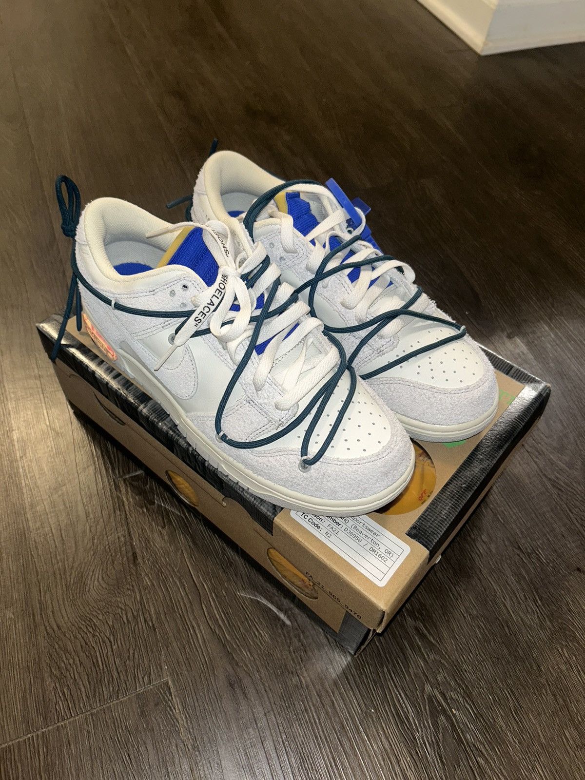 Nike Nike Dunk Low off-whites lot 16 Size US 9.5 / EU 42-43 - 2 Thumbnail