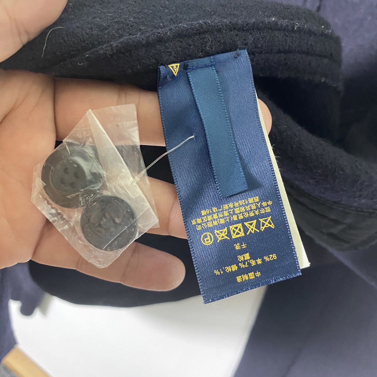 Polo Ralph Lauren × RRL Ralph Lauren Polo Ralph Lauren Wool Jacket Button L Size Navy Blue Colour Size US L / EU 52-54 / 3 - 8 Thumbnail