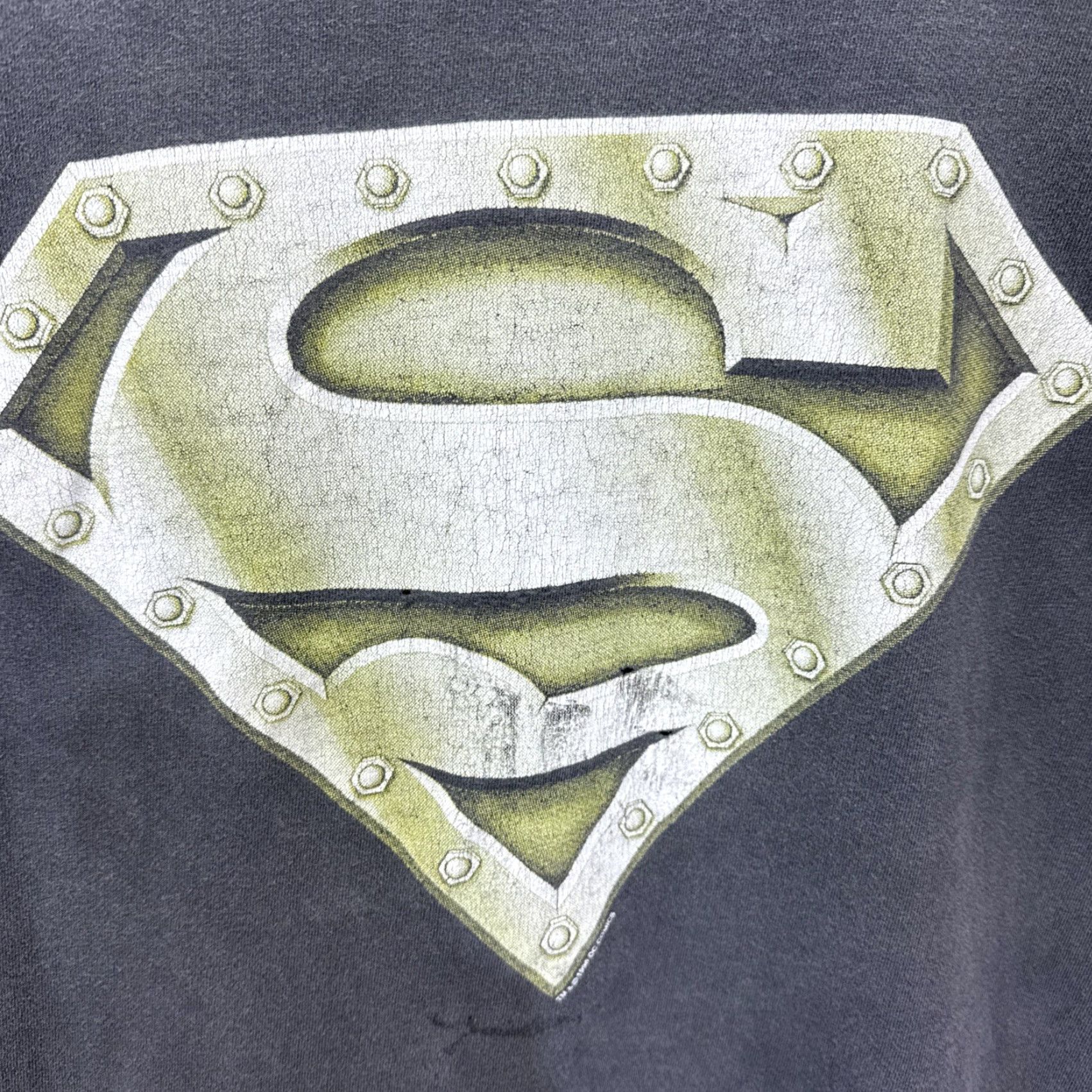 Tultex VINTAGE 1996 DC Comics Superman T-Shirt Size Large Black 90s Comics Men Size US L / EU 52-54 / 3 - 7 Thumbnail
