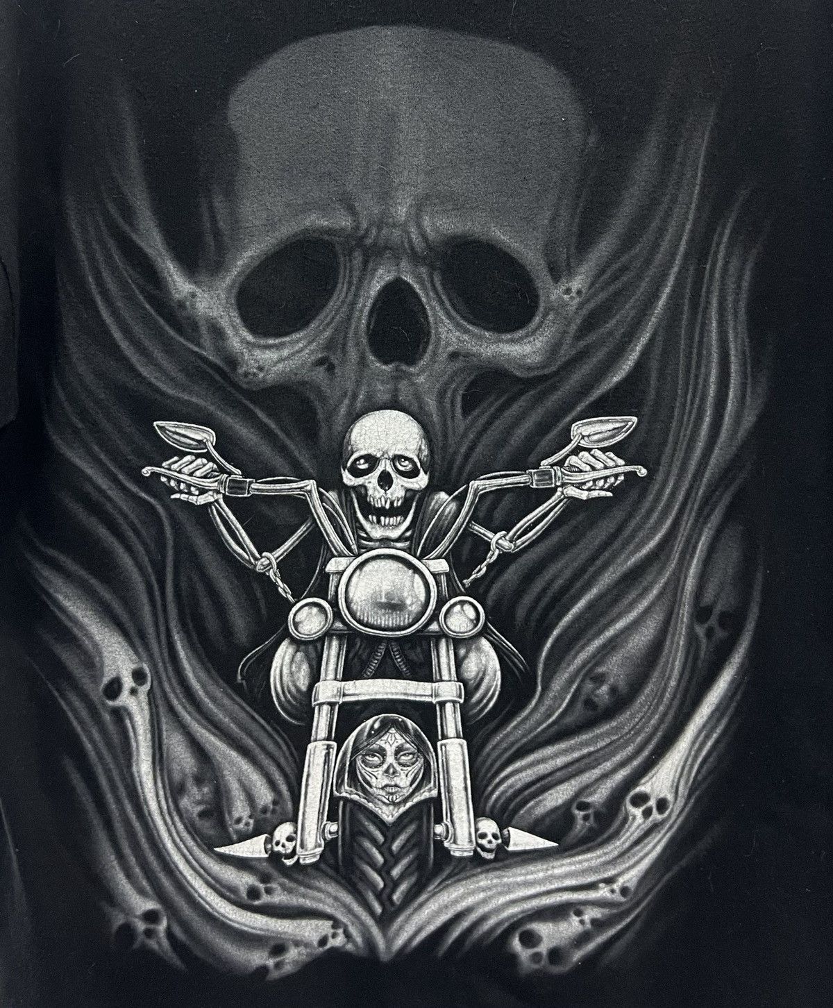 Japanese Brand × Vintage VINTAGE KEYA USA SKULL BIKER SHIRT Size US L / EU 52-54 / 3 - 3 Thumbnail