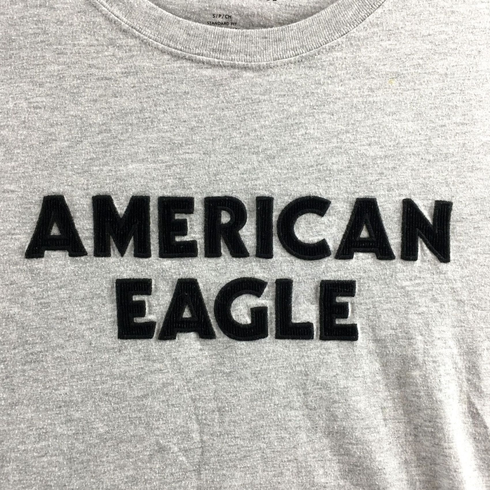 American Eagle Outfitters American Eagle Outfitters T-Shirt Mens S Gray Cotton Blend Long Sleeve Pullover Size US S / EU 44-46 / 1 - 4 Thumbnail