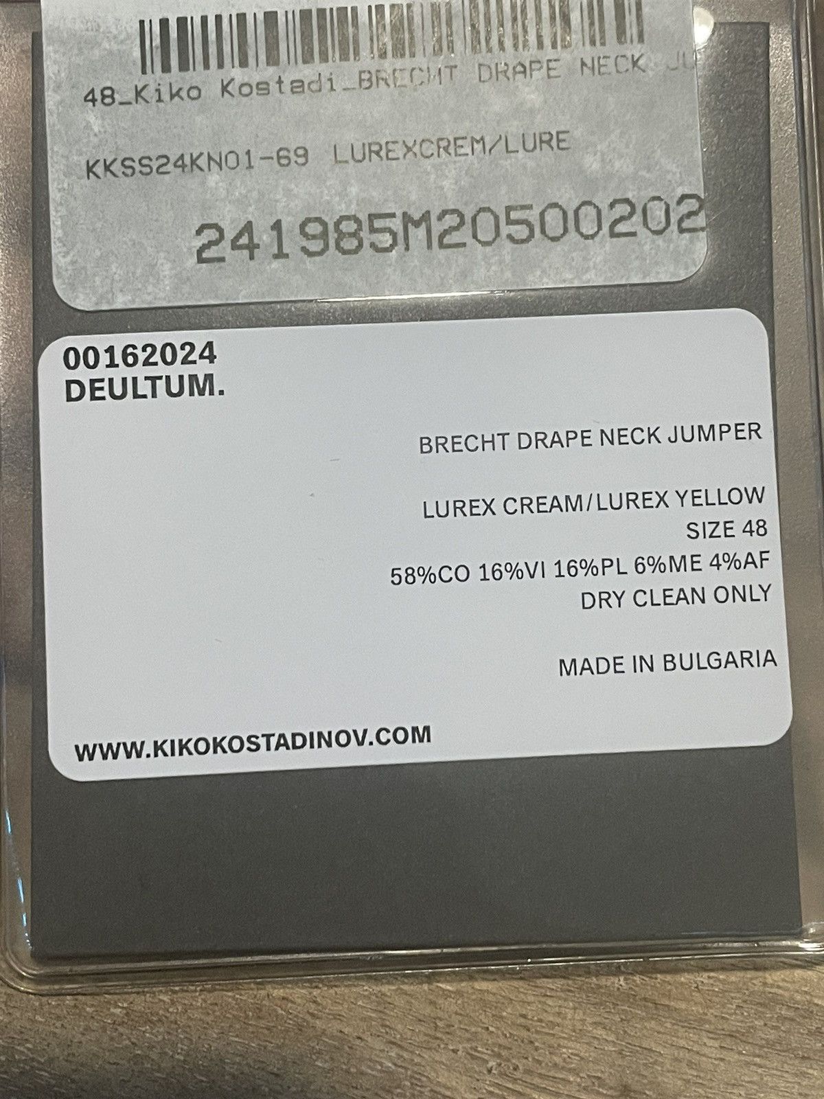 Kiko Kostadinov Kiko Kostadinov SS24 Beige & Yellow Brecht Turtleneck Size US M / EU 48-50 / 2 - 10 Thumbnail