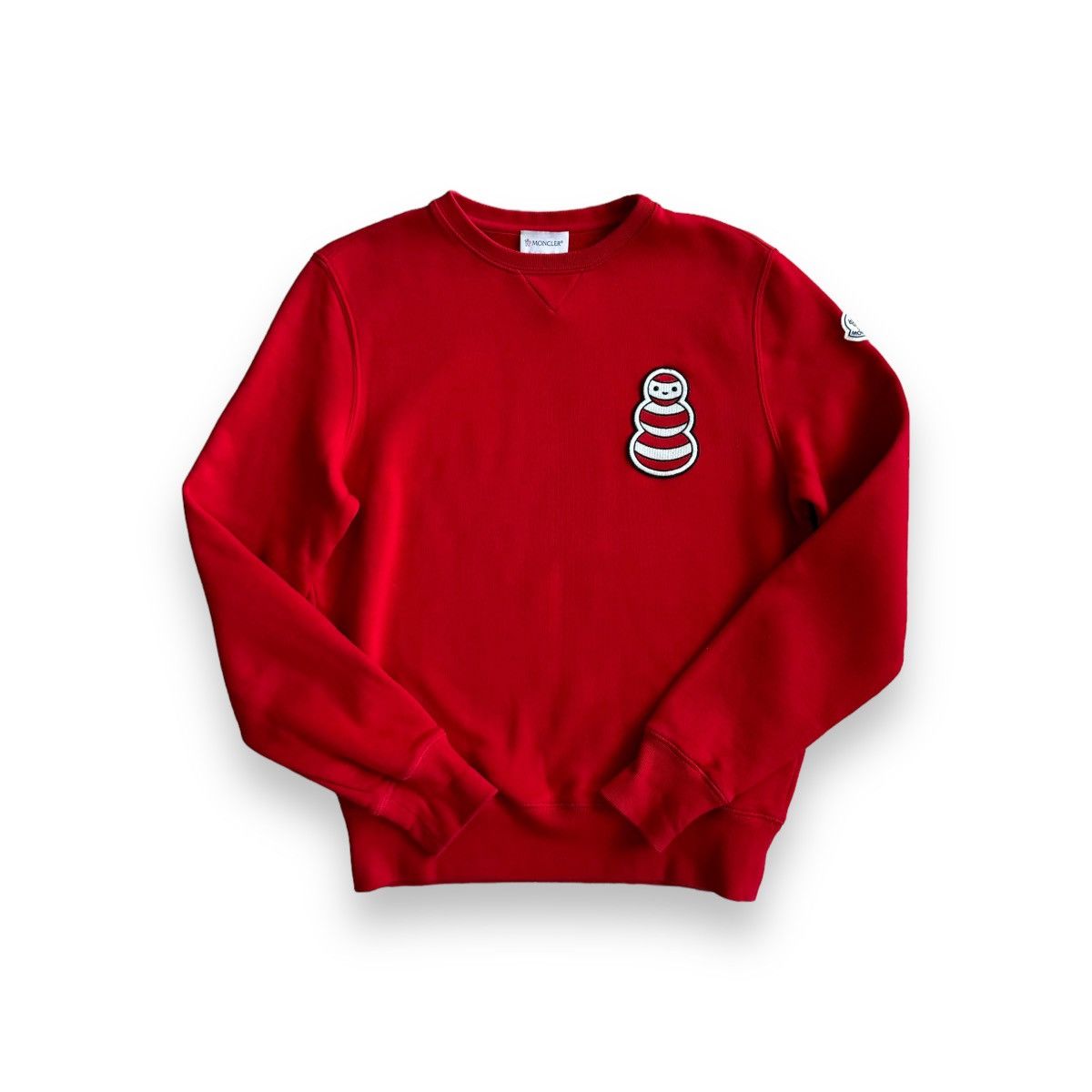 image of Moncler Magila Girocollo Sweatshirt in Red, Men's (Size Medium)