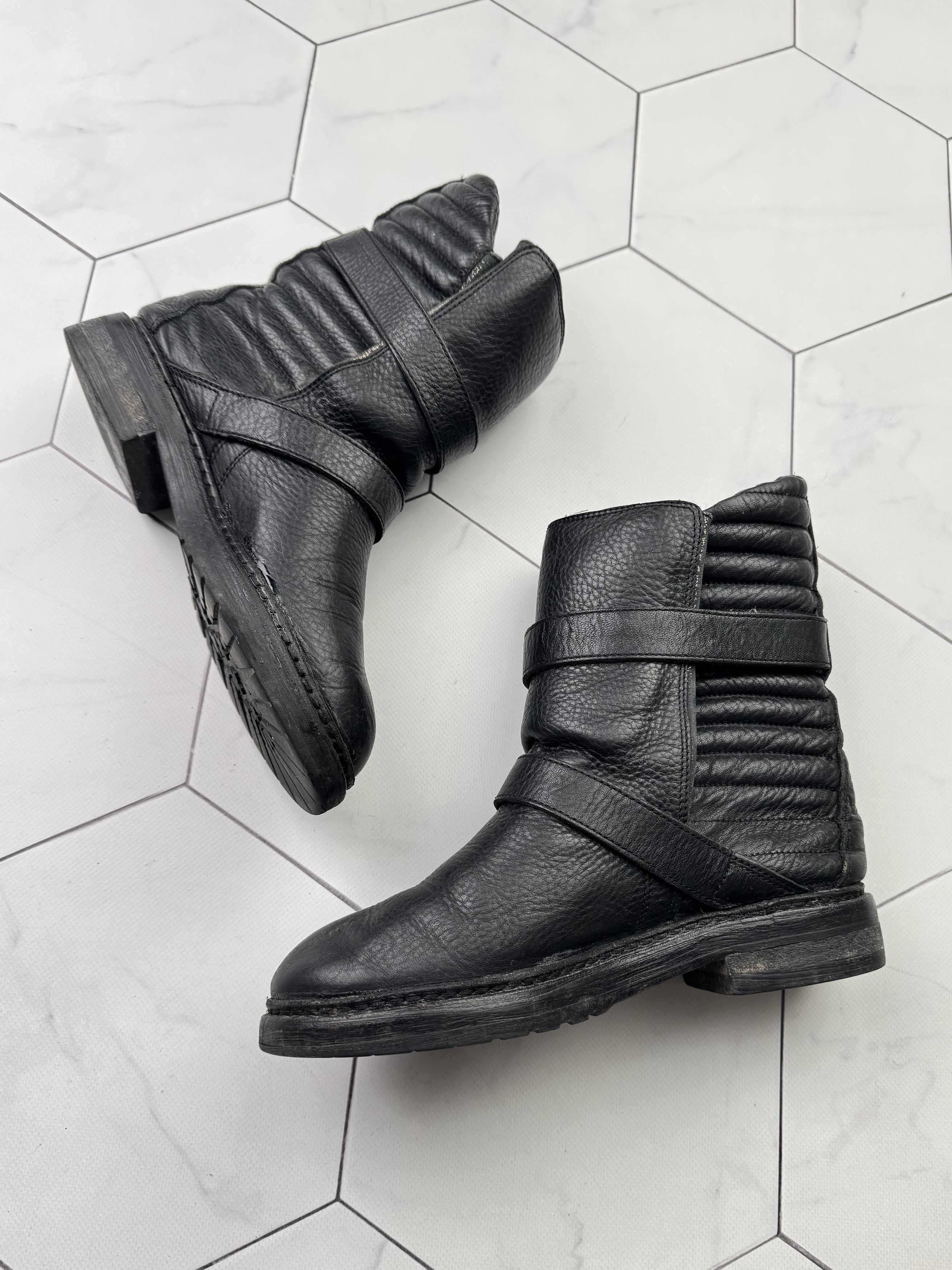 Zadig & Voltaire Zadig&Voltaire Vintage Leather Boots With Straps (B48) Size US 9 / IT 39 - 5 Thumbnail