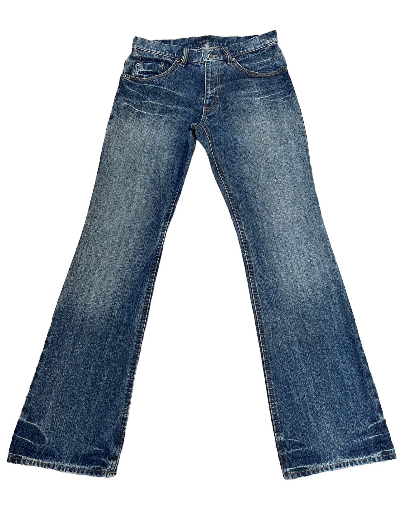 Vintage Vintage Custom Culture Japan Fade Denim Flare Jeans Size US 30 / EU 46 - 1 Thumbnail