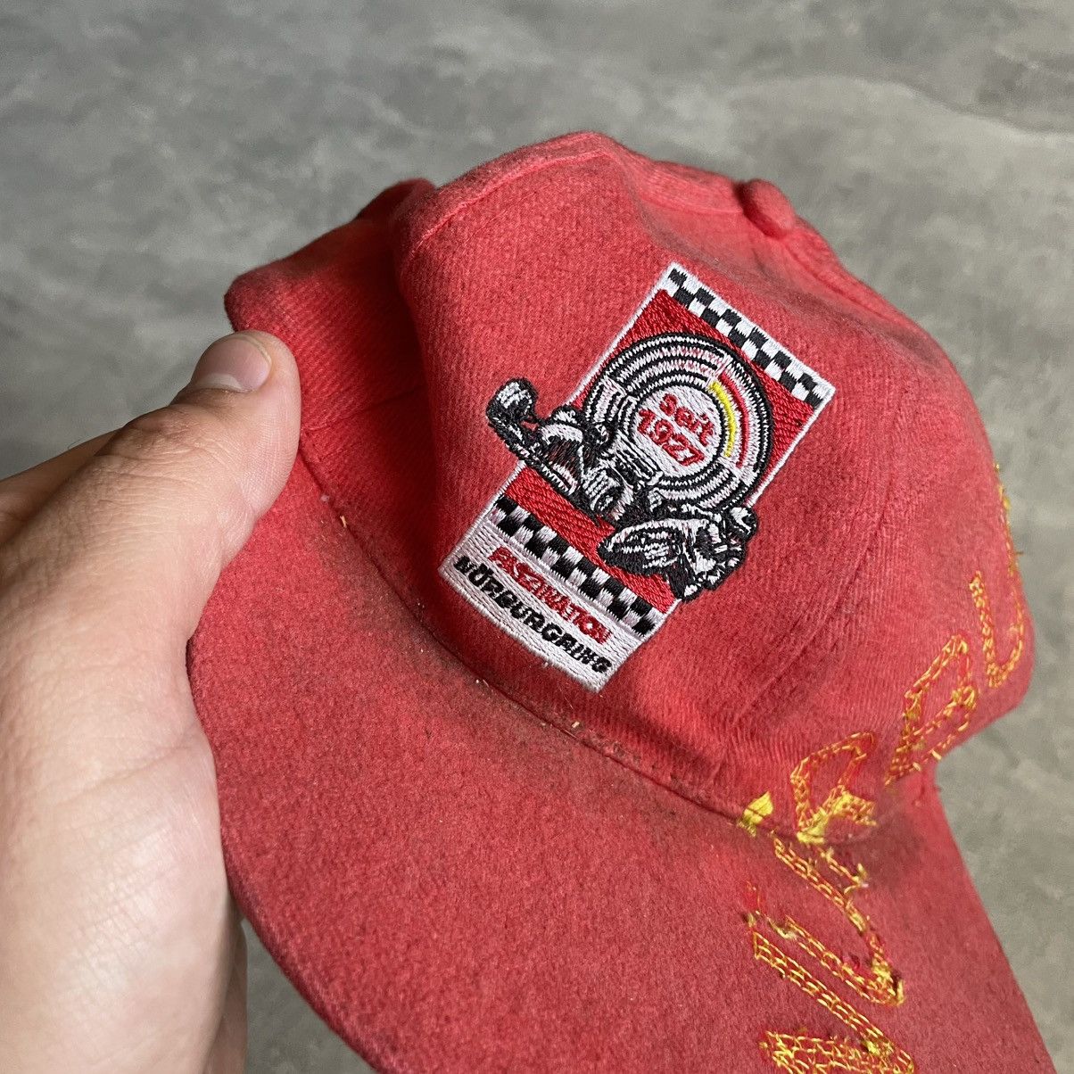 Vintage 1927 Nürburgring retro dad Cap Racing Hat moto 90s nascar Size ONE SIZE - 2 Thumbnail