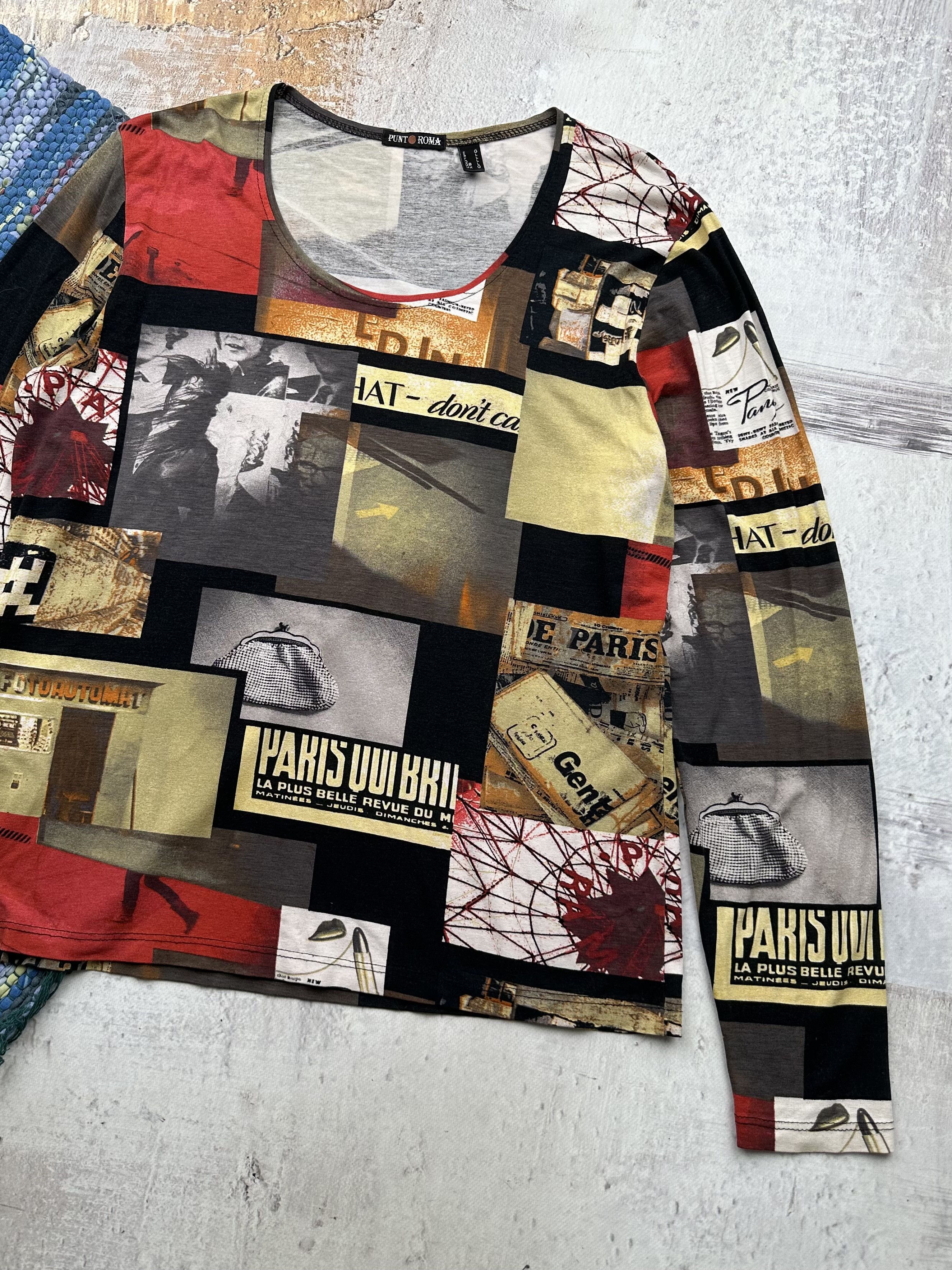 Japanese Brand Vintage Printed Long Sleeve A138(446)(D15) Size US S / EU 44-46 / 1 - 3 Thumbnail