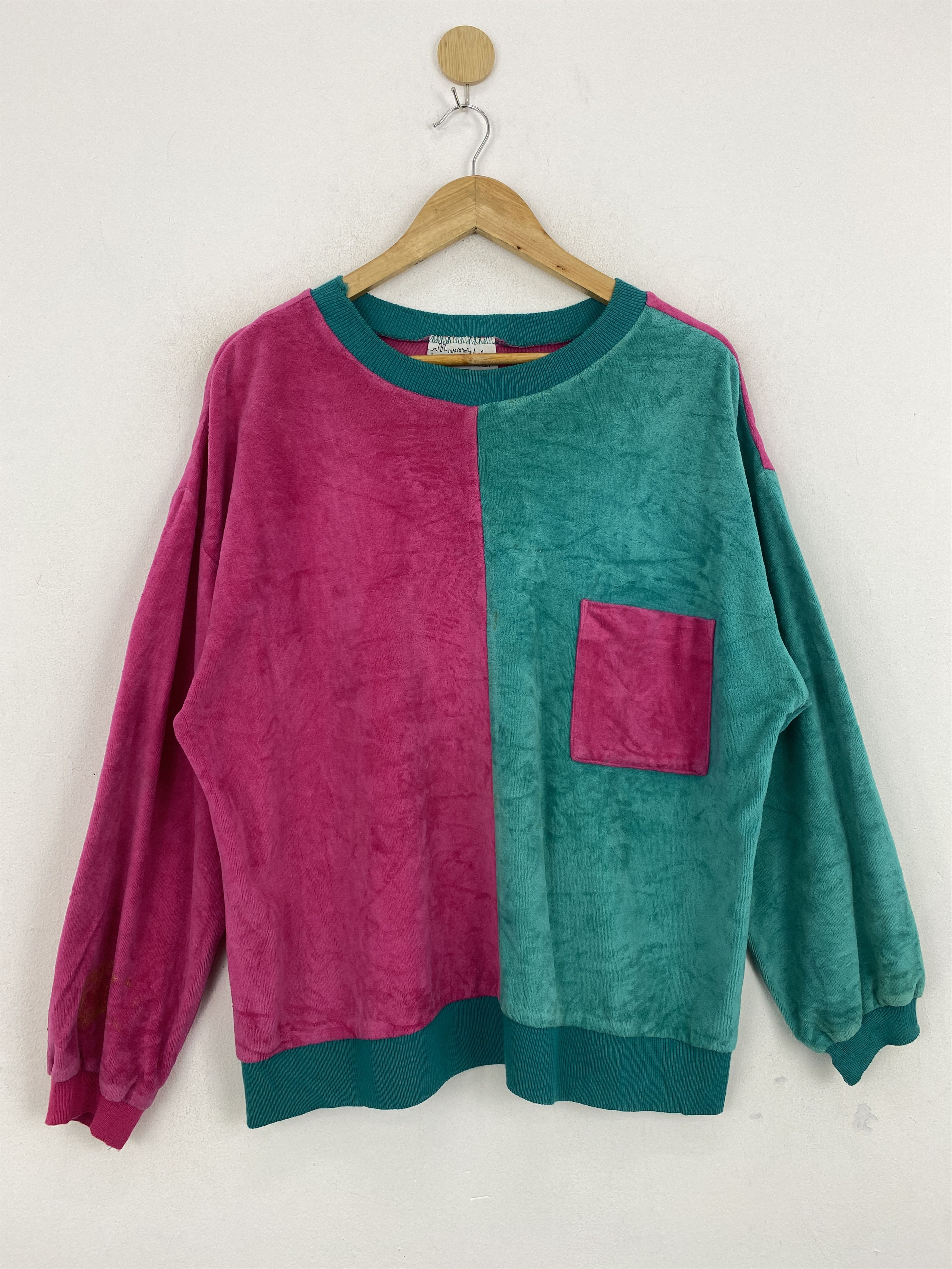 image of Manhattan Portage x Vintage Lady Manhattan Two Tones Color Sweatshirt, Men's (Size Large)