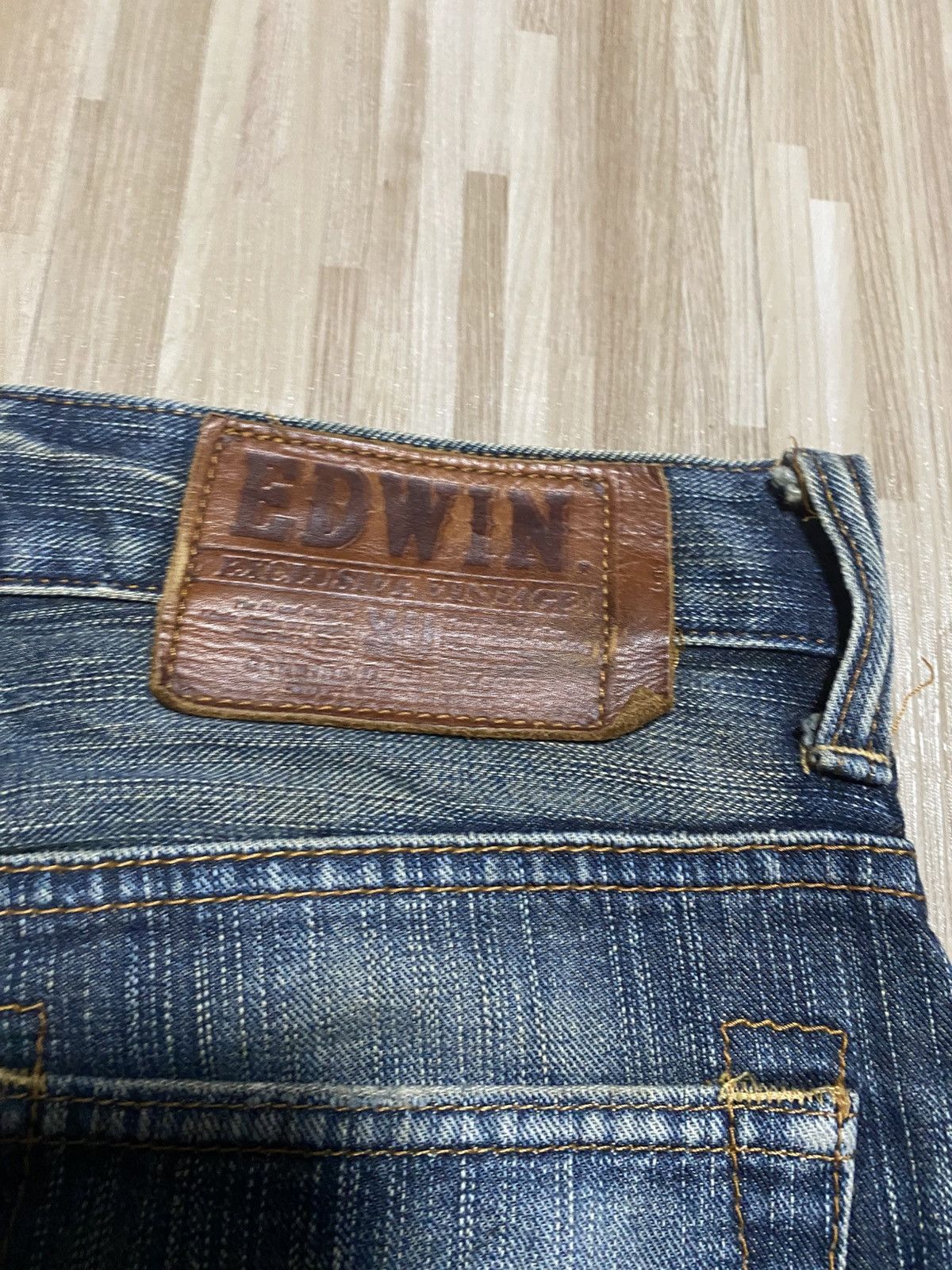 Edwin 🔥Thrash Exclusive Vintage Edwin Rusty Distress Denim Jean Size US 28 / EU 44 - 16 Thumbnail