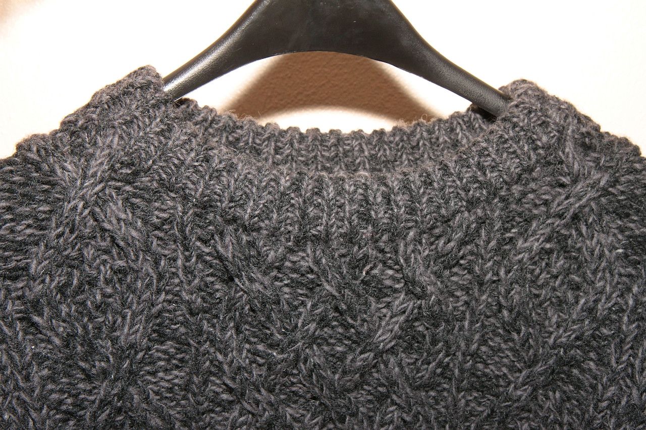 Pherrow's Low Gauge Cable Knit Sweater in Grey Size US M / EU 48-50 / 2 - 4 Thumbnail