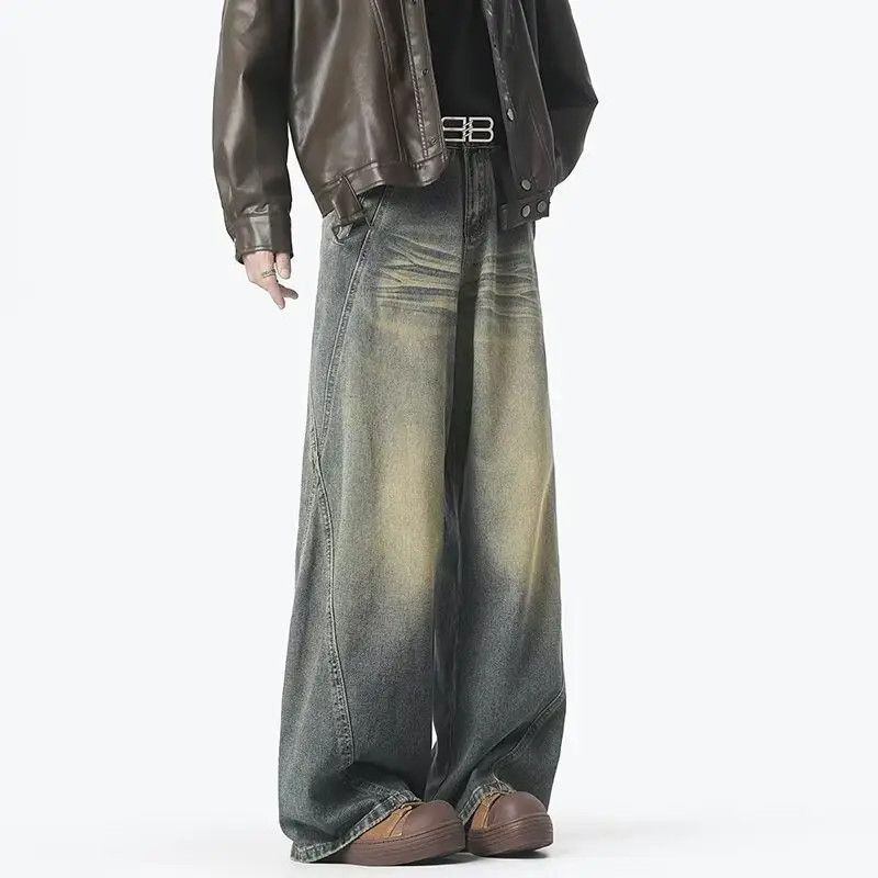 Japanese Brand × Jean Retro loose straight leg wide leg jeans Size US 32 / EU 48 - 2 Thumbnail