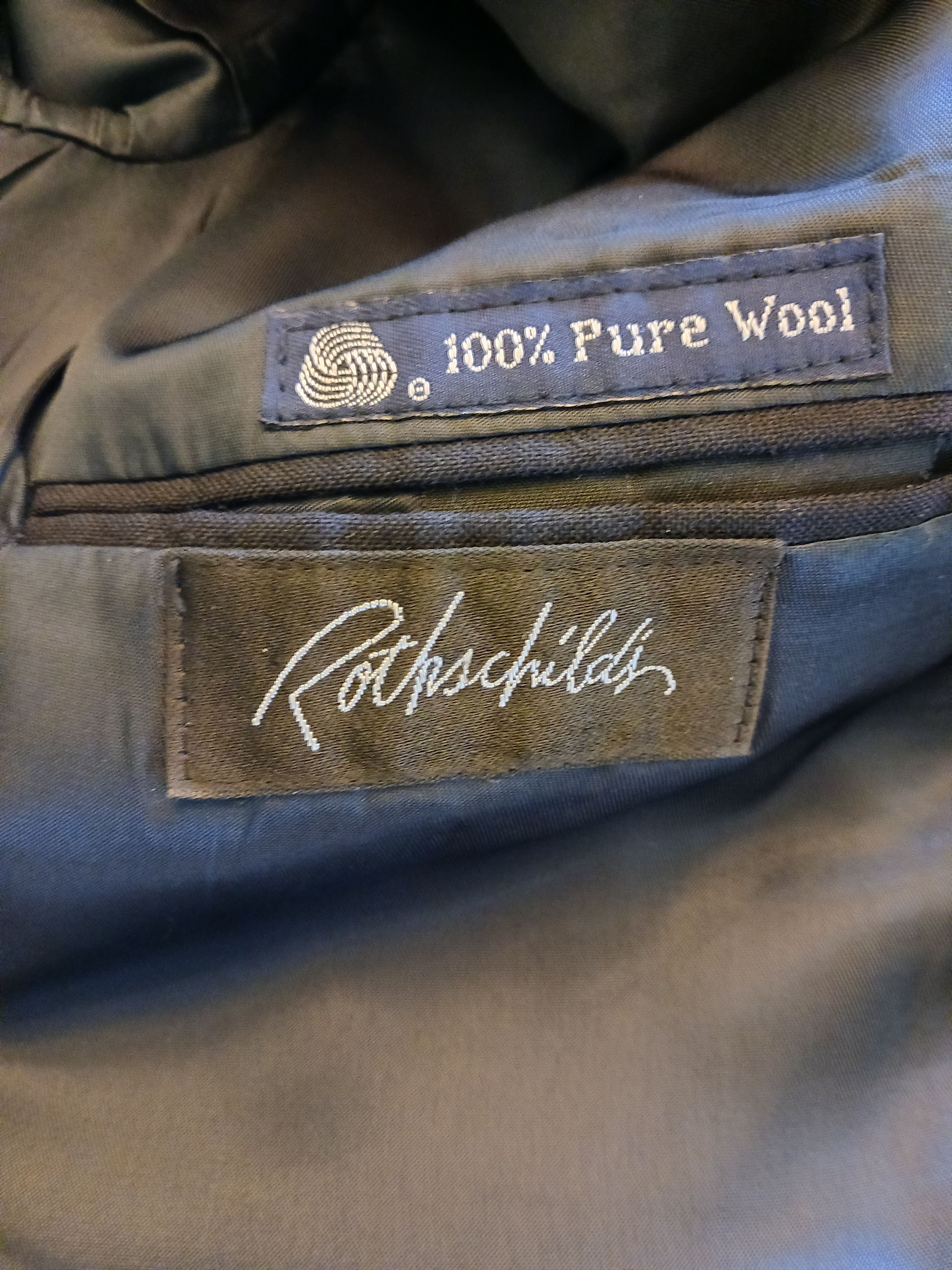Burberry Vintage 90's Double Breasted Pinstriped Blazer Size 40S - 5 Thumbnail