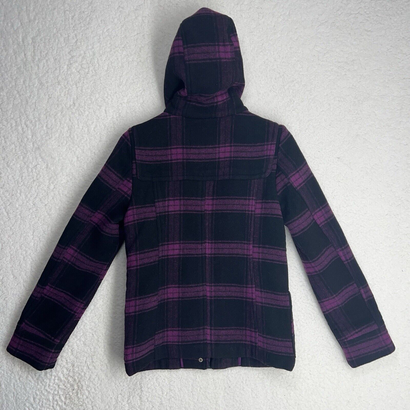 Aeropostale Aeropostale Eighty Seven Black & Purple Plaid Jacket Size S Size XS / US 0-2 / IT 36-38 - 6 Thumbnail