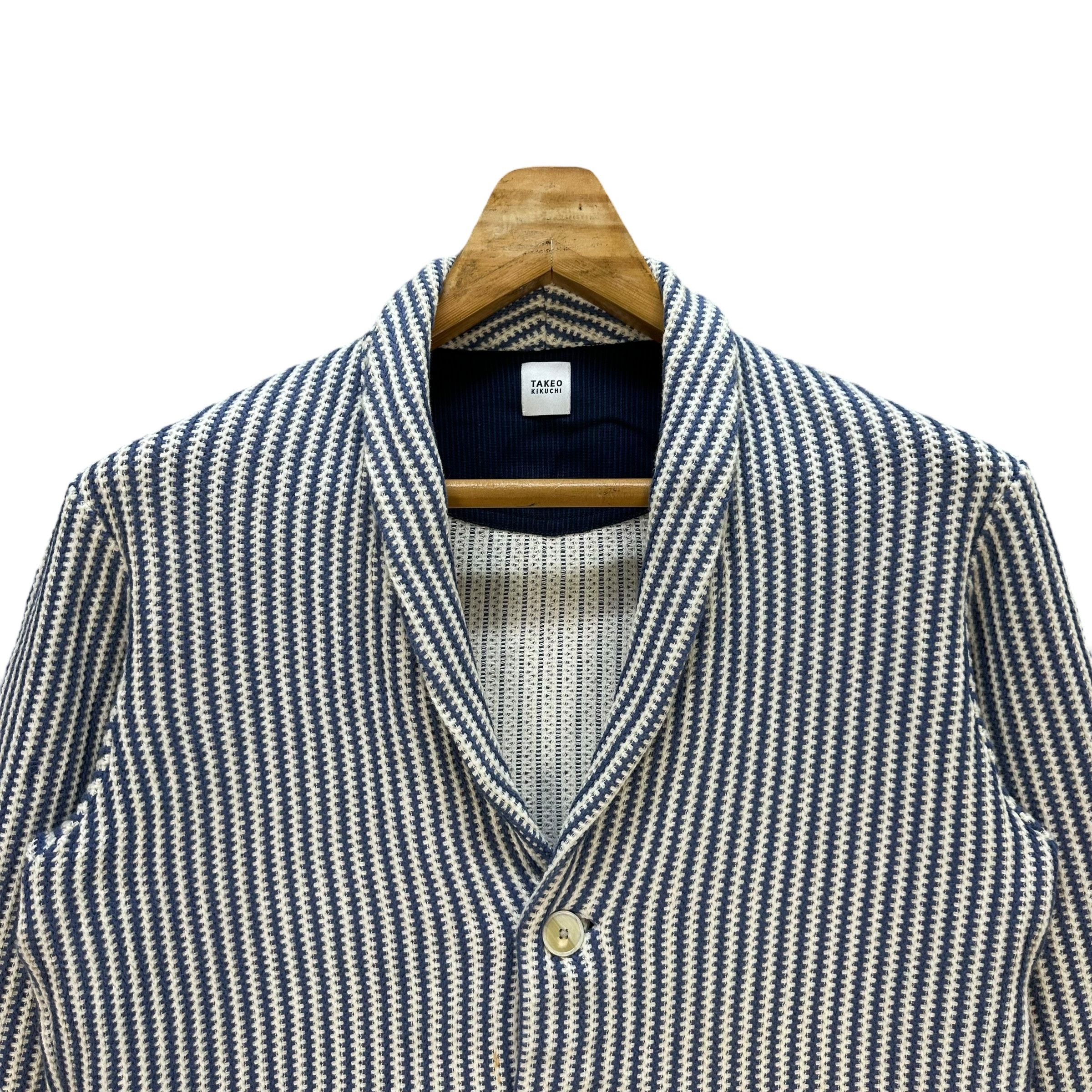 Takeo Kikuchi Vintage TAKEO KIKUCHI Hickory Stripe Casual Jacket #A42-0962 Size US S / EU 44-46 / 1 - 2 Thumbnail