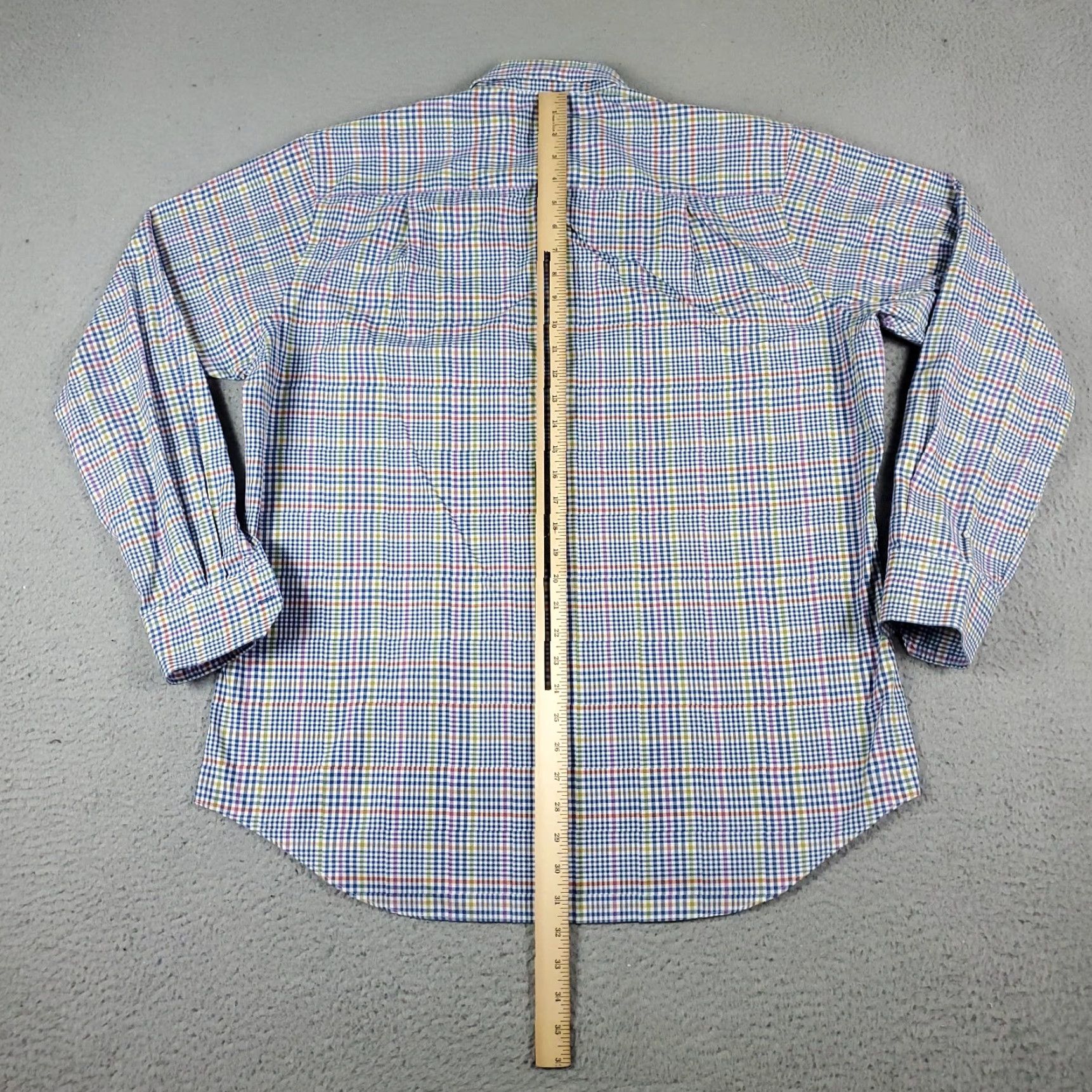 David Donahue David Donahue Shirt Mens XL Multicolor Check Casual Button-Up Long Sleeve Size US XL / EU 56 / 4 - 3 Thumbnail