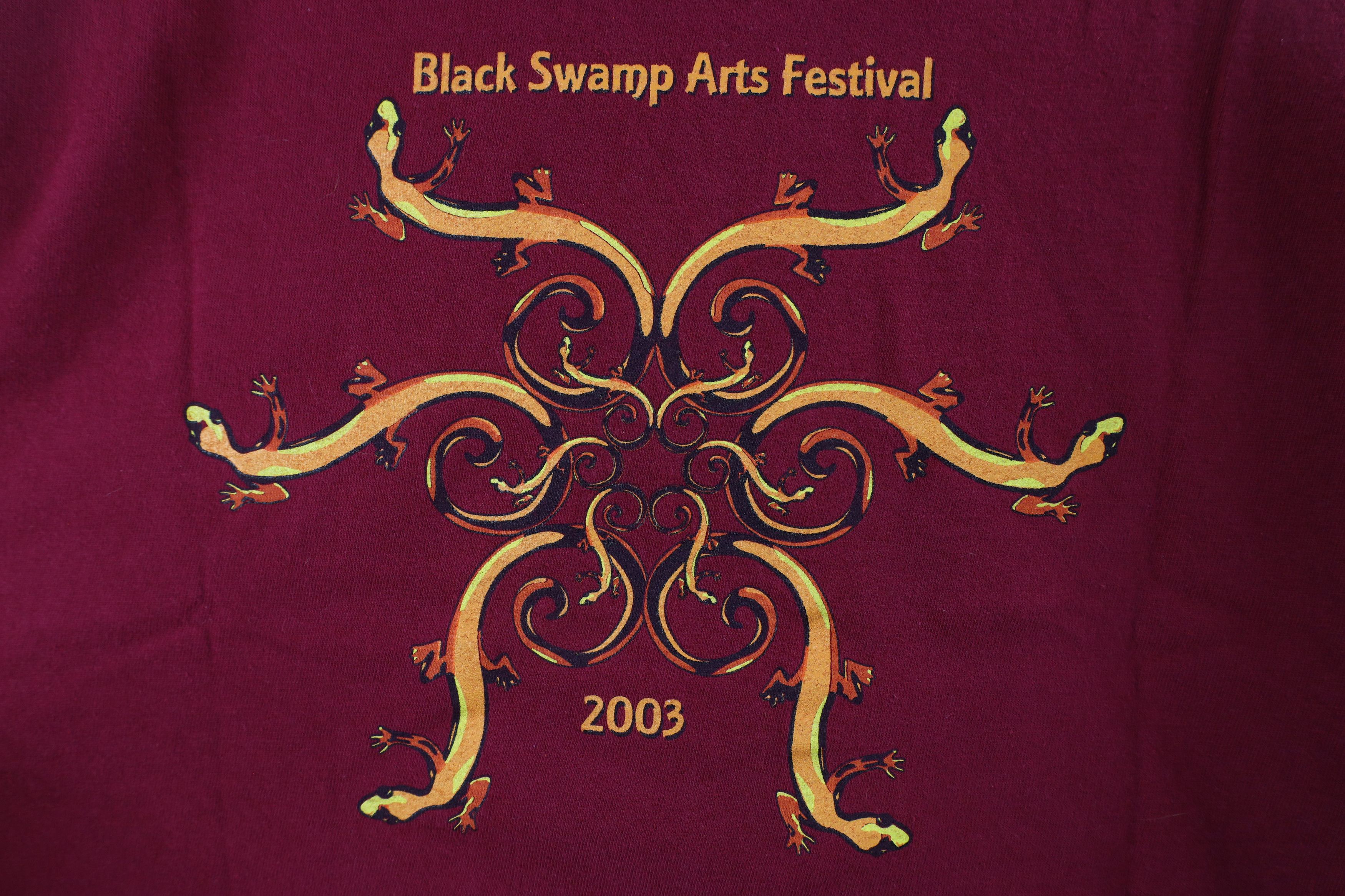 Vintage Vintage Y2K Streetwear Black Swamp Arts Festival T-Shirt Size US L / EU 52-54 / 3 - 8 Thumbnail