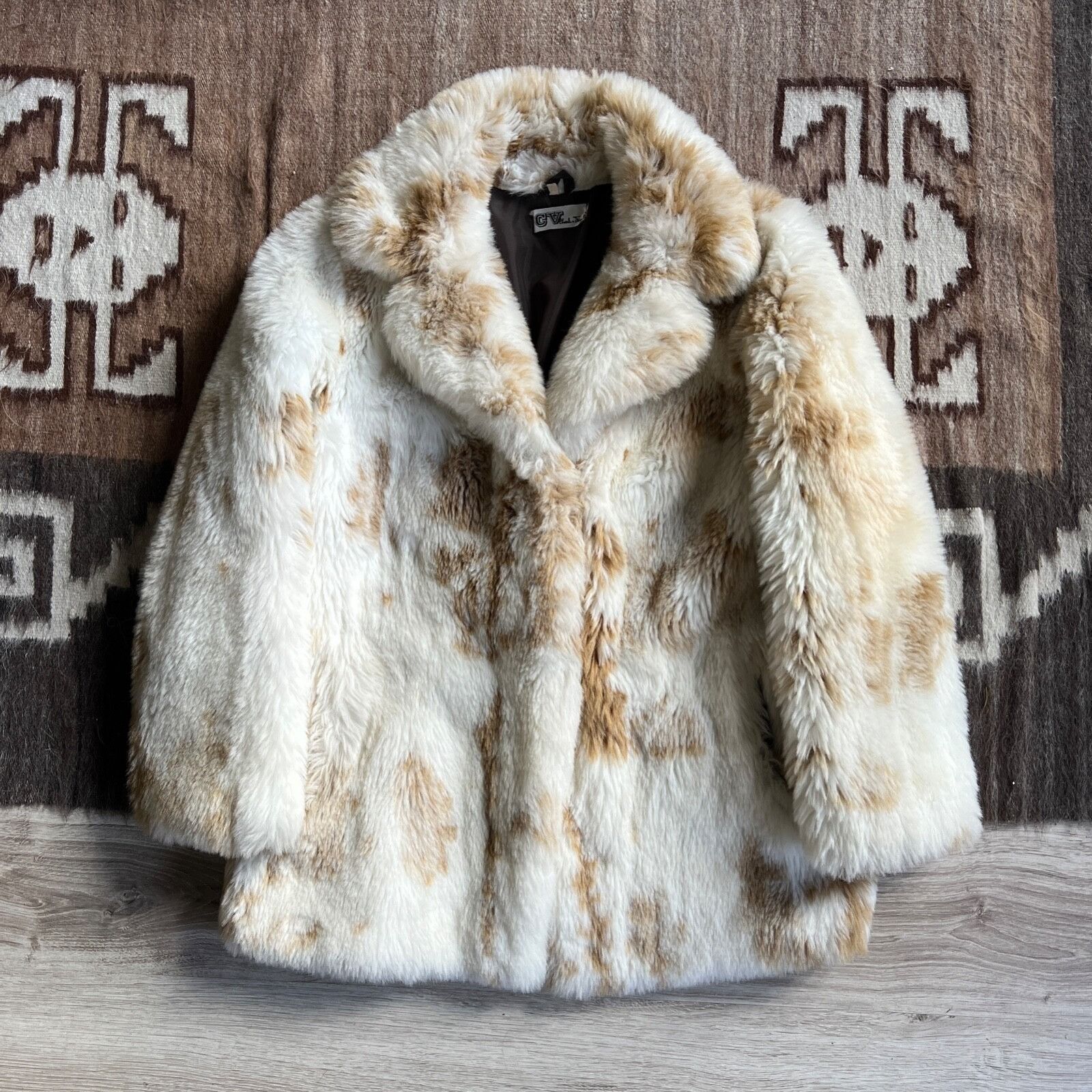 Vintage Charles Vogele Vintage Y2K Faux Fur Coat 8982AC Size L / US 10 / IT 46 - 3 Thumbnail