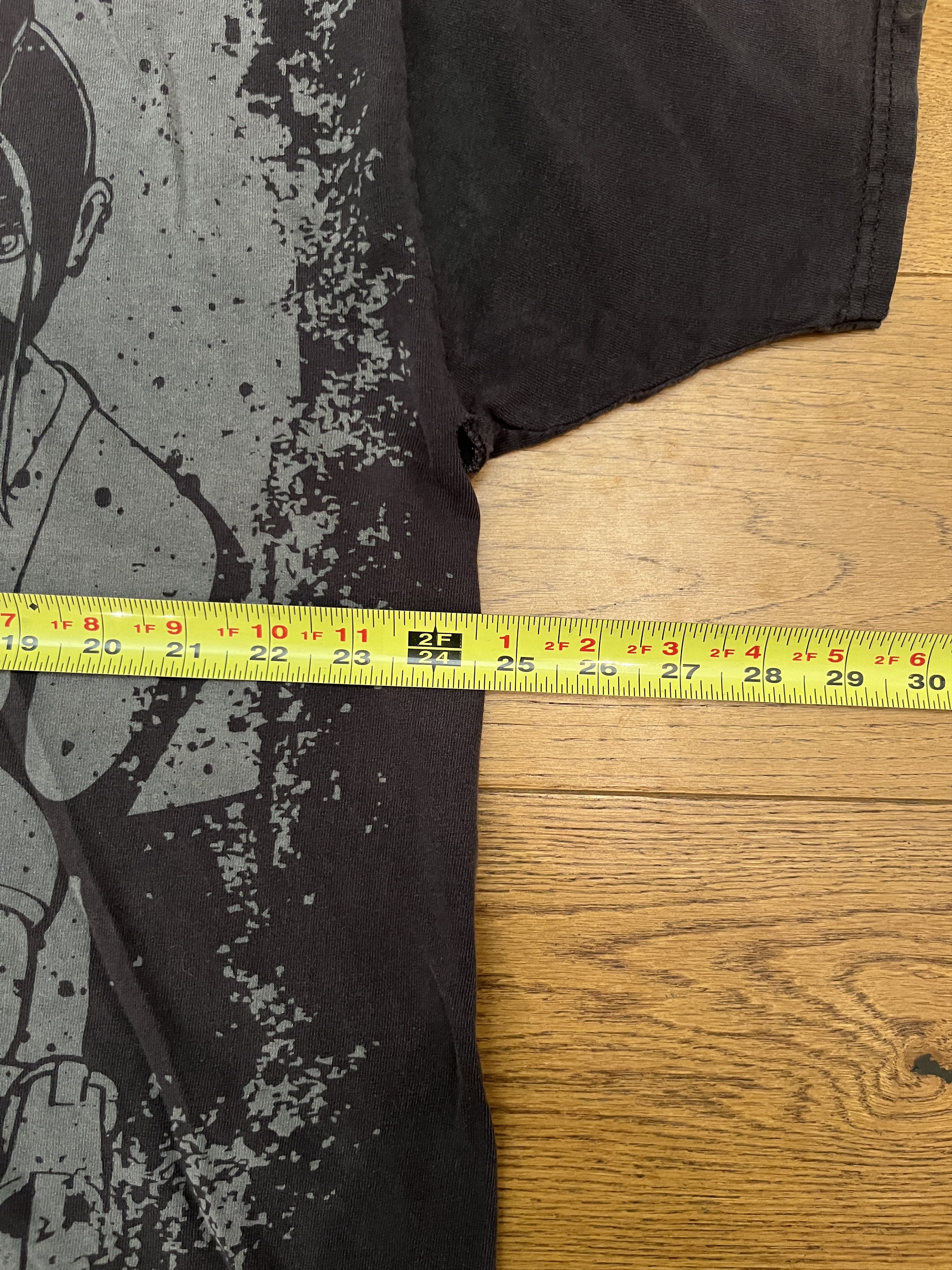 Vintage Y2K XXL Thrashed Skull Lightning Bolt Star Print Shirt 2XL Size US XXL / EU 58 / 5 - 5 Thumbnail