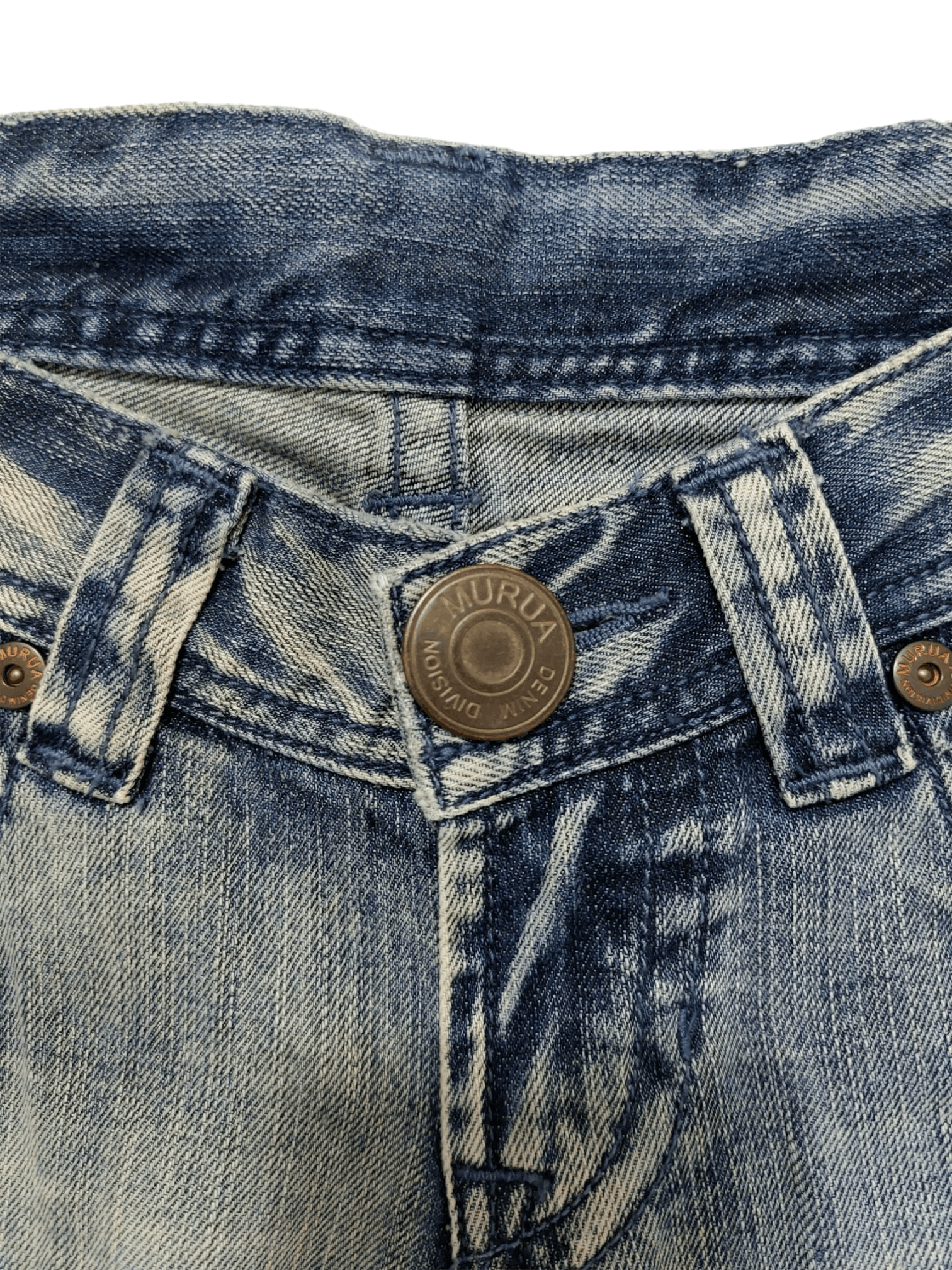 Designer Murua Low Rise Thrashed Denim Jeans Size 28" / US 6 / IT 42 - 14 Thumbnail