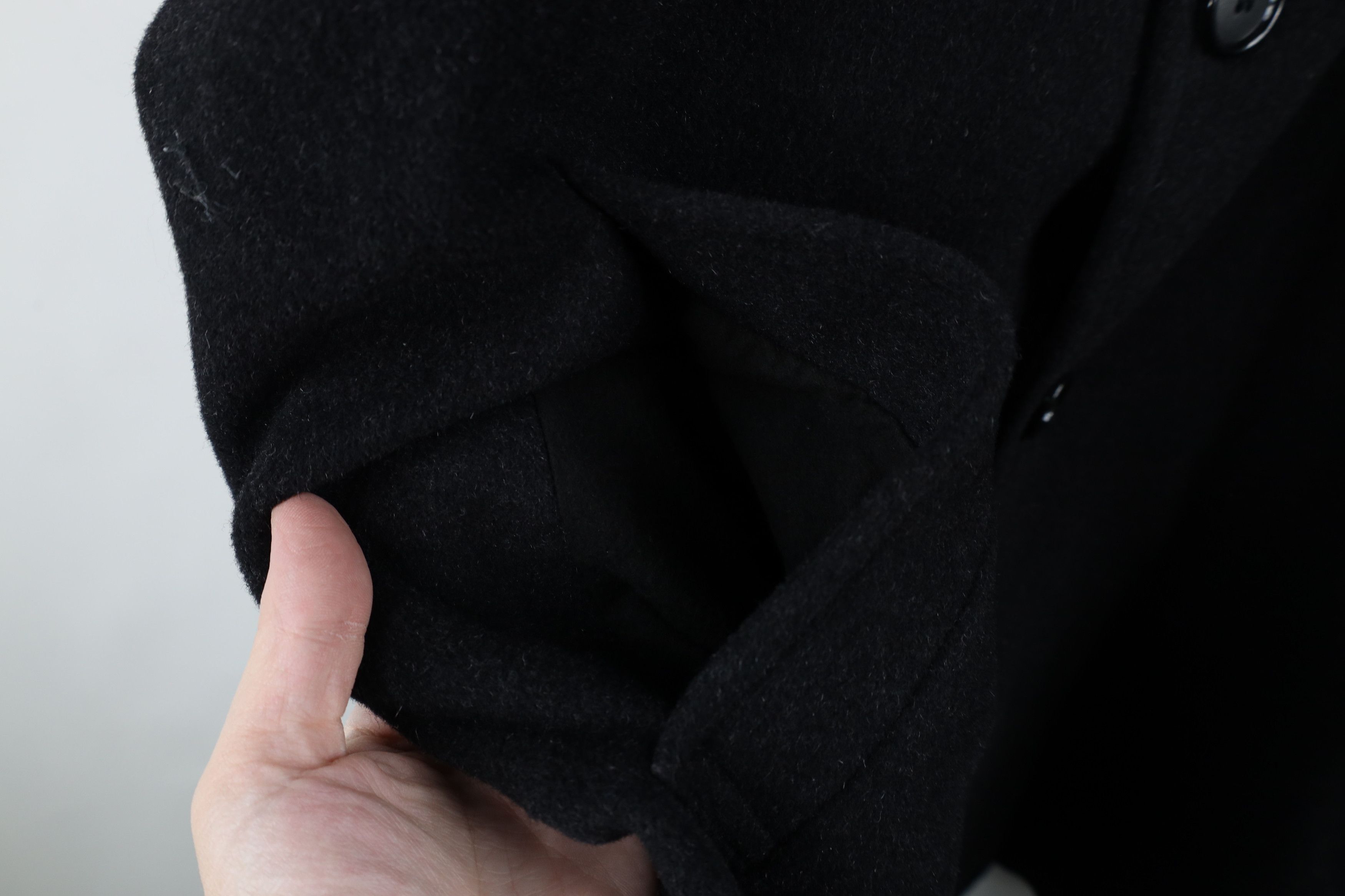 Vintage Vintage 90s Streetwear Heavy Button Overcoat Jacket Black Size US XXL / EU 58 / 5 - 6 Thumbnail