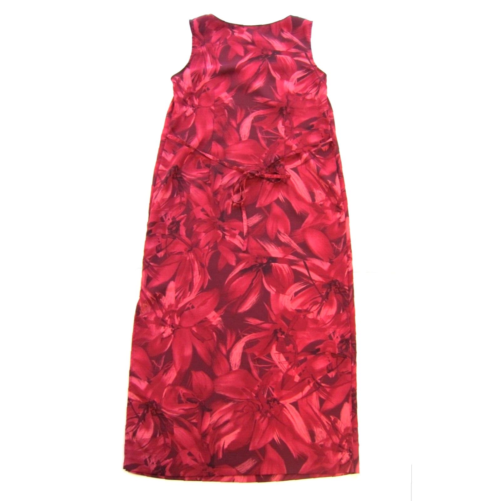 Vintage VINTAGE Norton Mcnaughton Pink Floral Sleeveless Long Maxi Tank Dress PM Size M / US 6-8 / IT 42-44 - 2 Thumbnail