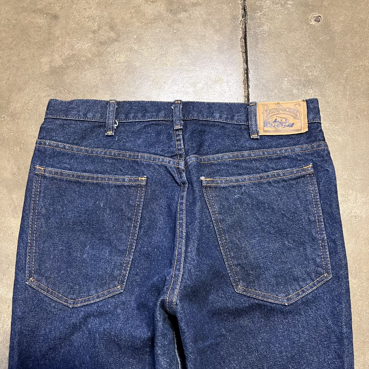 JCPenney Vintage 70s JCPenney Plain Pockets Flare Bootcut Denim Jeans Size US 34 / EU 50 - 2 Thumbnail