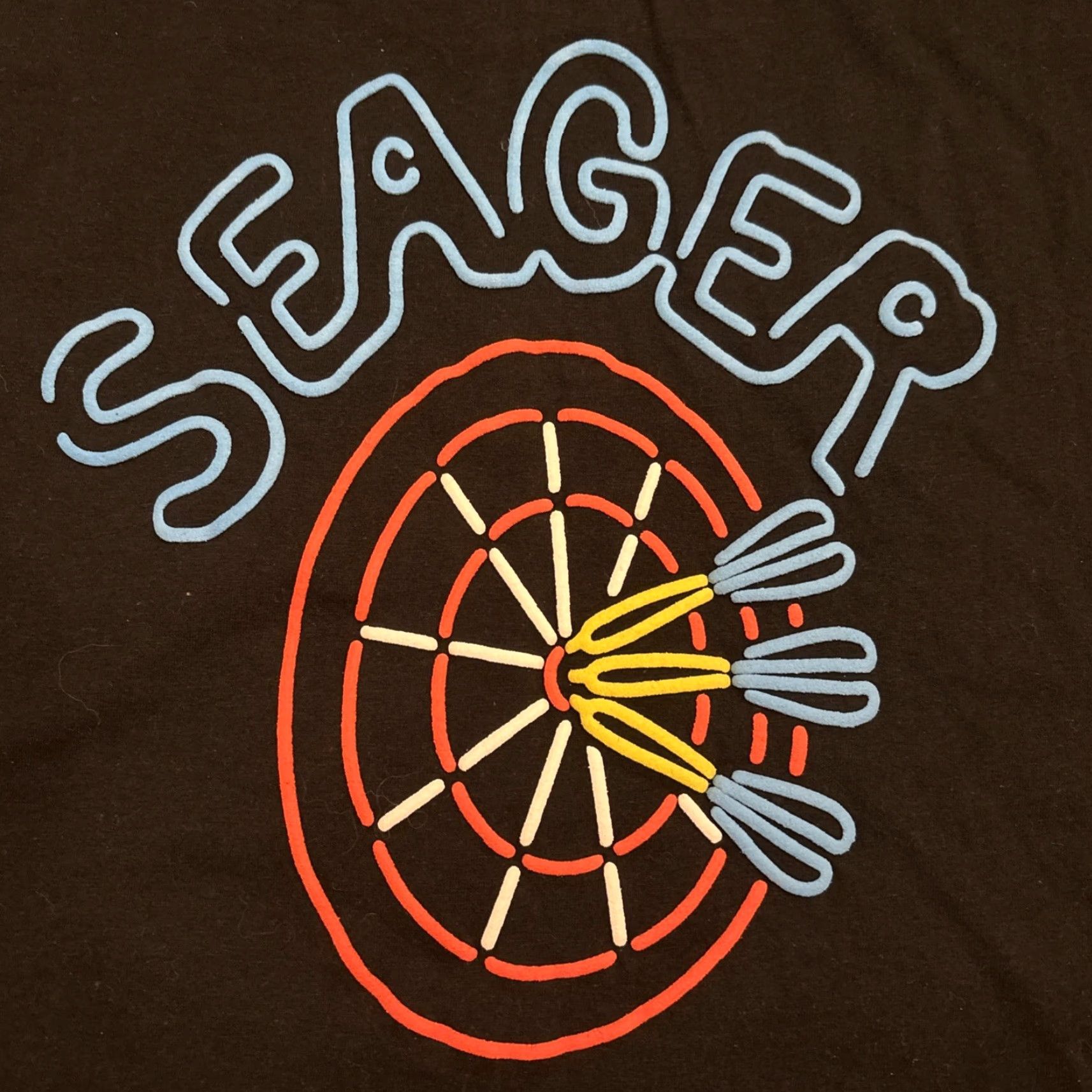 Vintage VINTAGE Seager Grit Company T-Shirt Size S Black Darts Western Mens Size US S / EU 44-46 / 1 - 6 Thumbnail