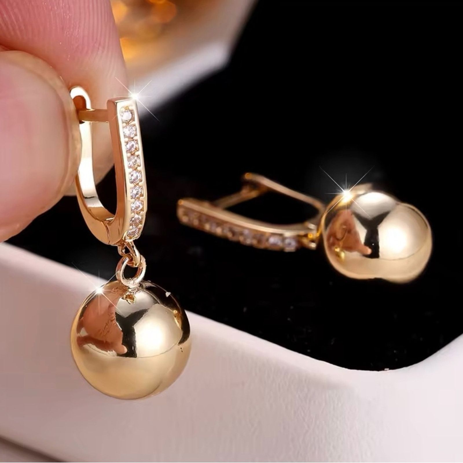 Other Cute Small Round Metal Dangle Earrings For Women Size ONE SIZE - 2 Thumbnail