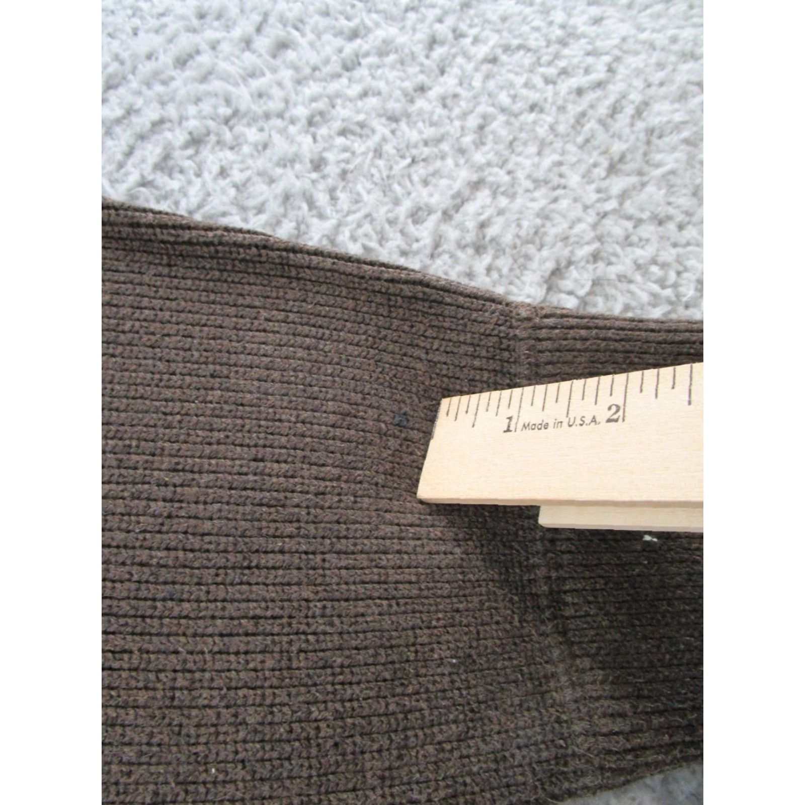 Eddie Bauer VINTAGE Eddie Bauer Mens Sweater 100% Cotton Brown Hip Long Henley Ribbed Knit XL Tall Size Size US XL / EU 56 / 4 - 3 Thumbnail