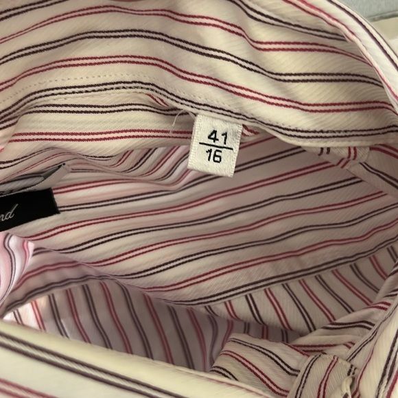 Versace Versace Collection Striped Button Down Embroidered Logo Men' Size US M / EU 48-50 / 2 - 9 Thumbnail