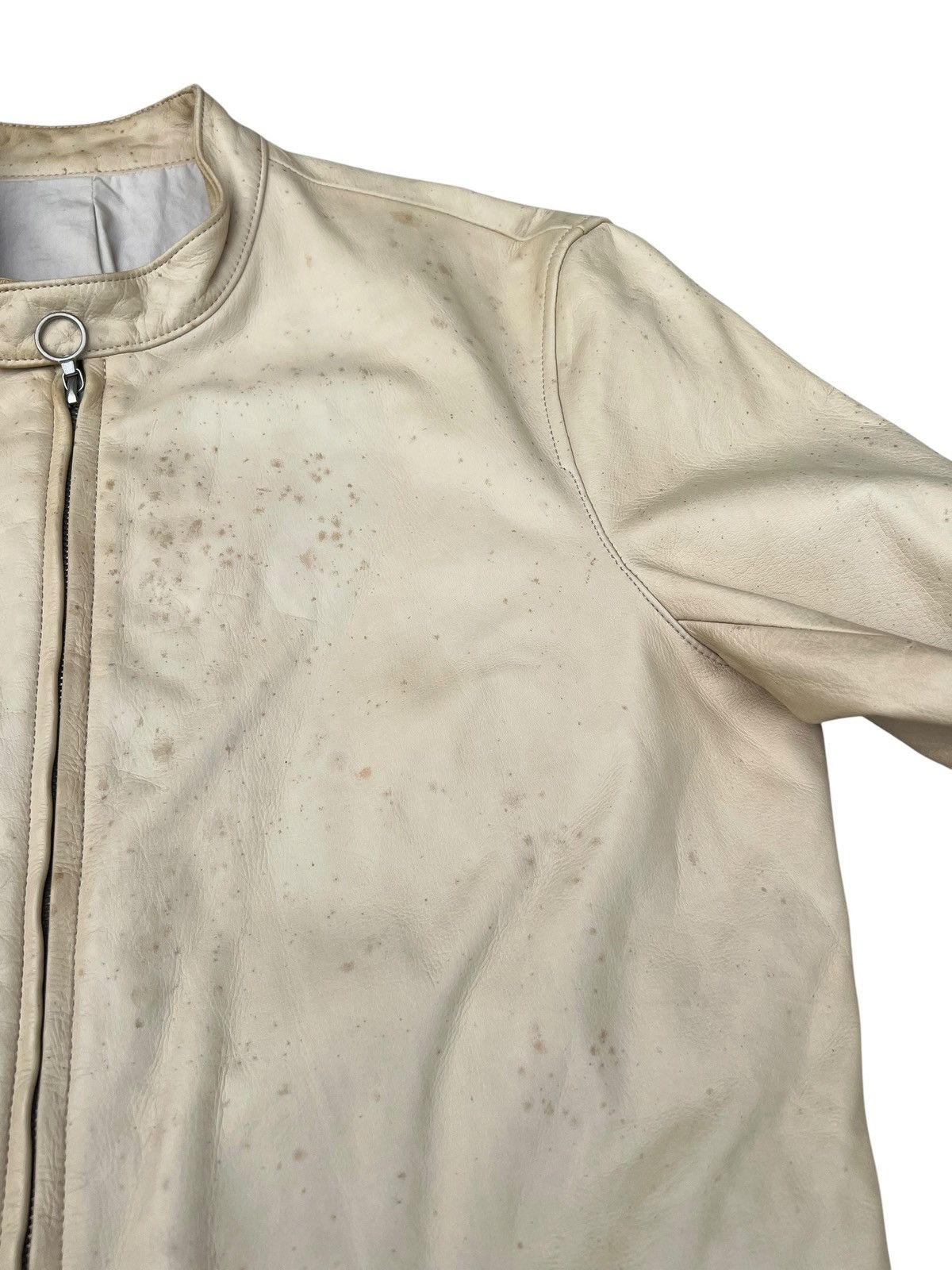 Leather VTG Max Fritz Japan Dirty Patina Cow Leather Racer Jacket Size US M / EU 48-50 / 2 - 9 Thumbnail
