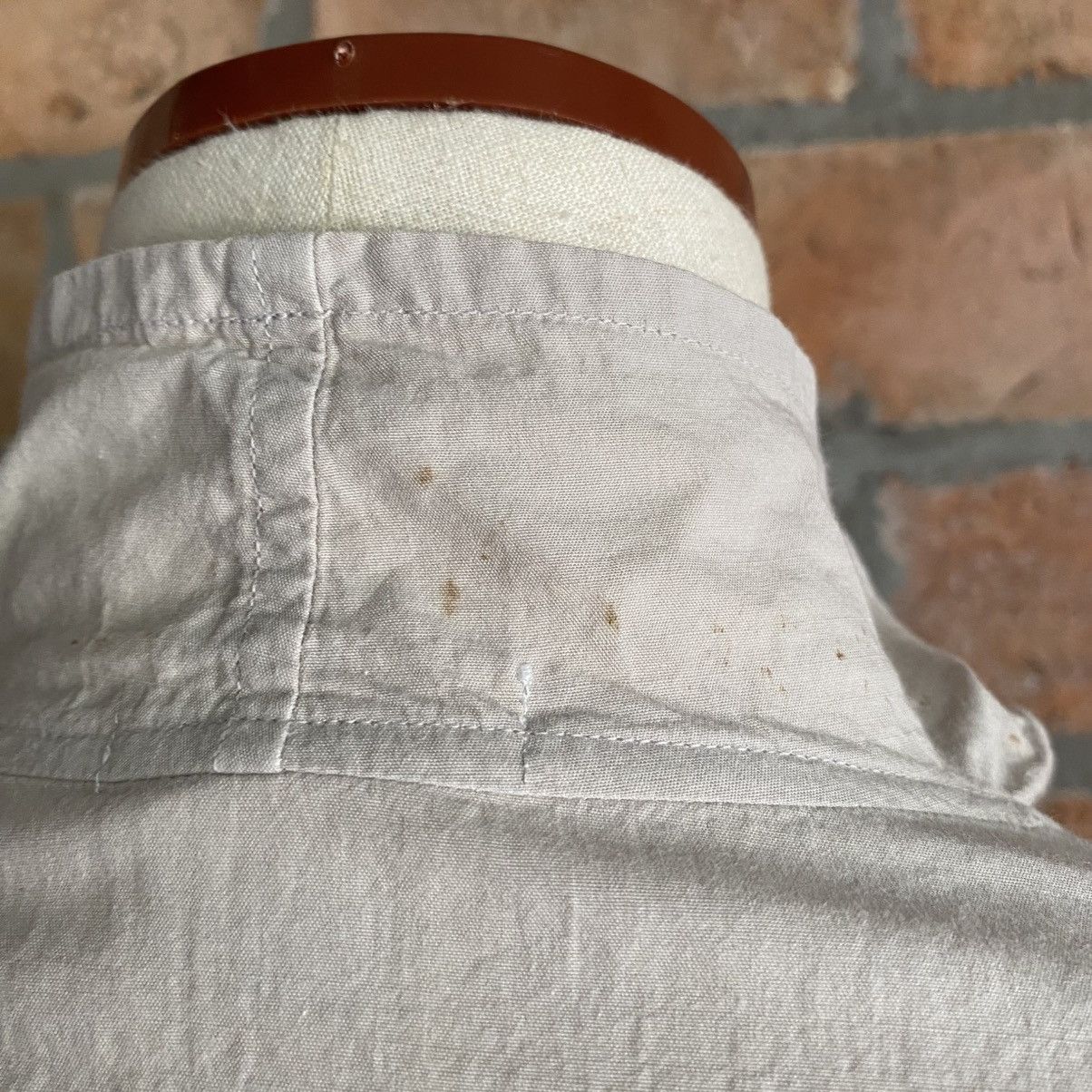Issey Miyake Plantation Beige Button-Up Shirt with High Neck Size M / US 6-8 / IT 42-44 - 4 Thumbnail